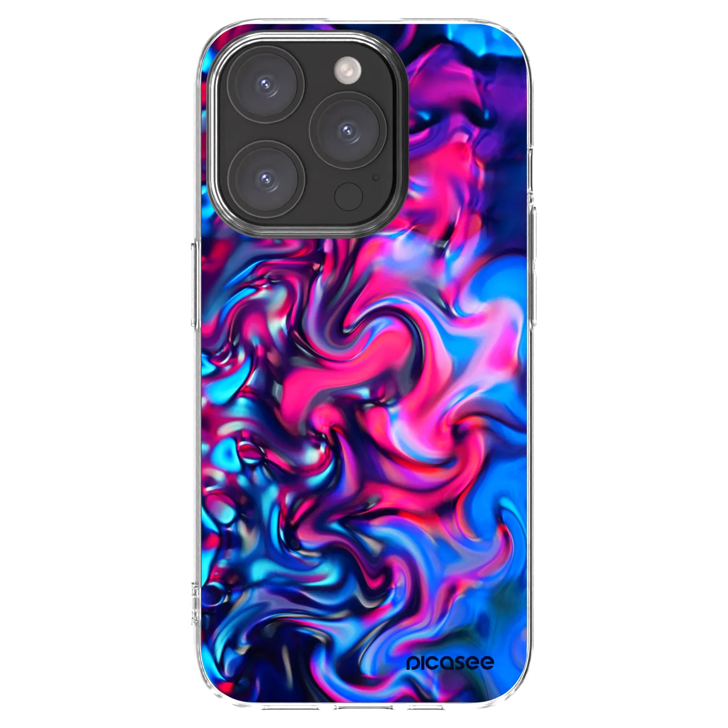 Picasee silikonowe przeźroczyste etui na Apple iPhone 15 Pro - Redlight