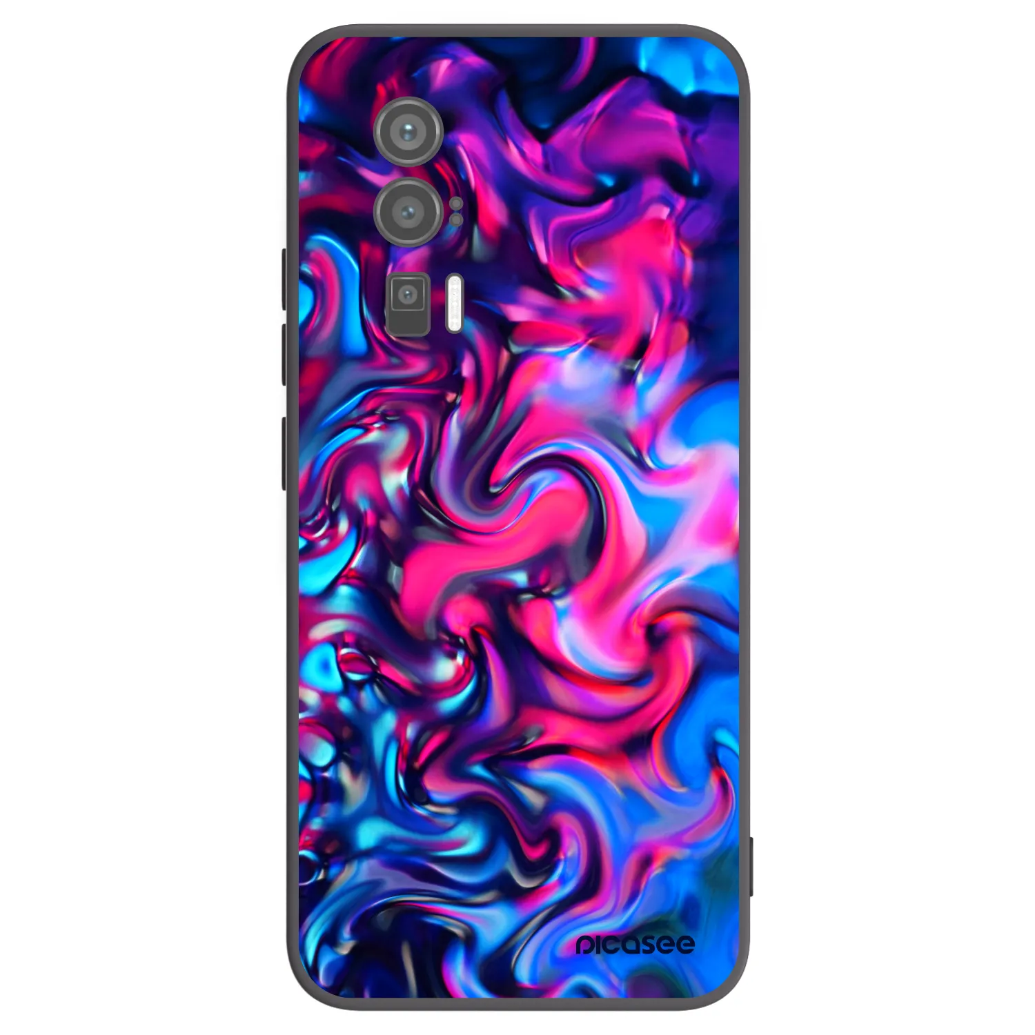 Picasee silikonowe czarne etui na Xiaomi Poco F5 Pro 5G - Redlight