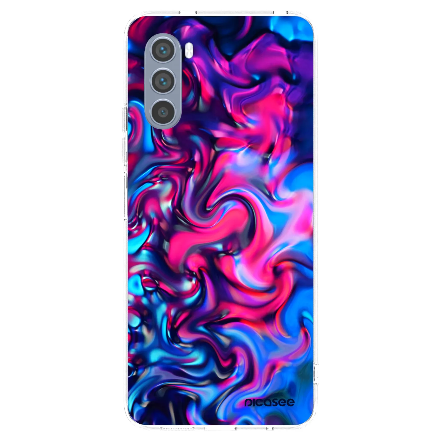 Picasee silikonowe przeźroczyste etui na Motorola Moto G62 - Redlight