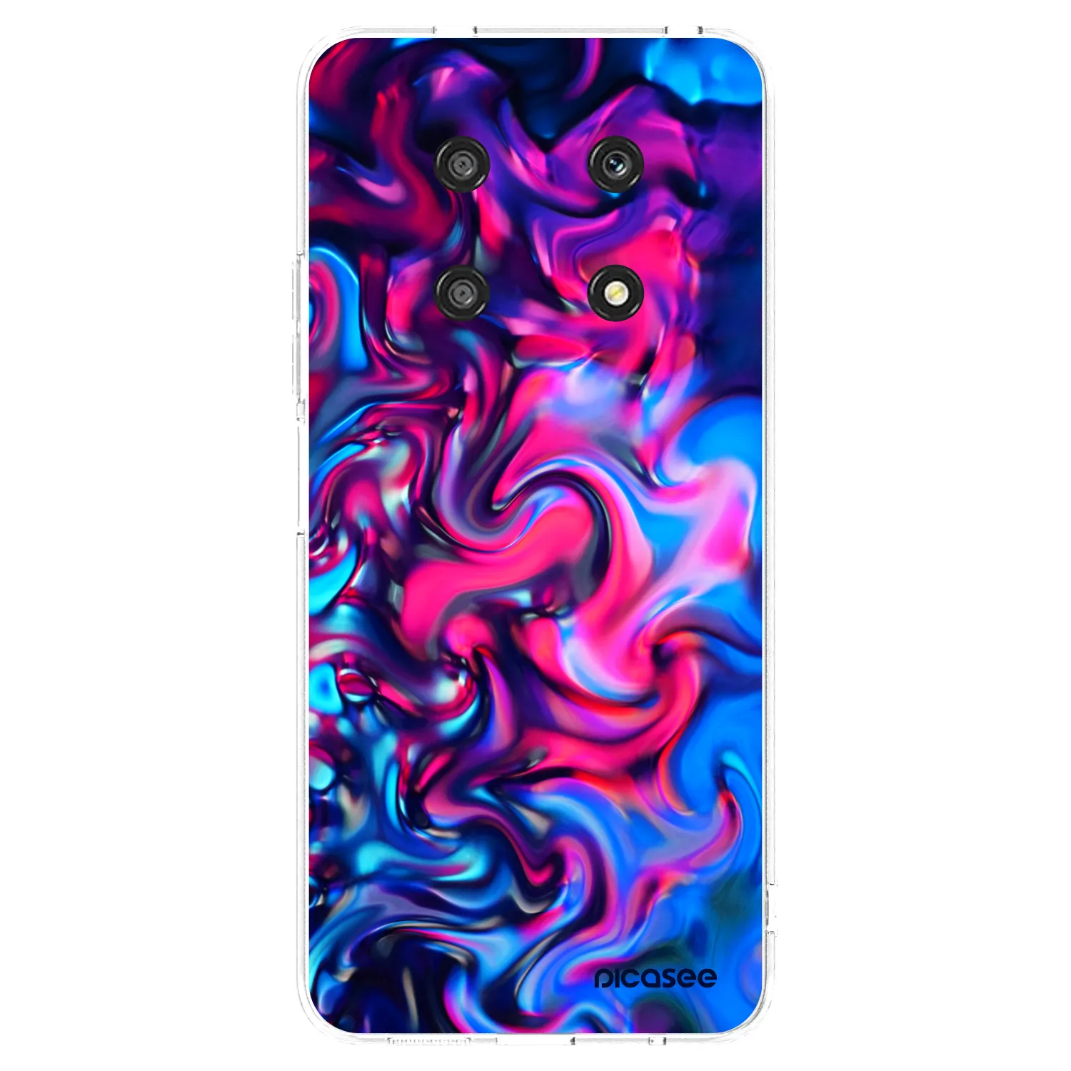 Picasee silikonowe przeźroczyste etui na Honor Magic4 Lite 5G - Redlight