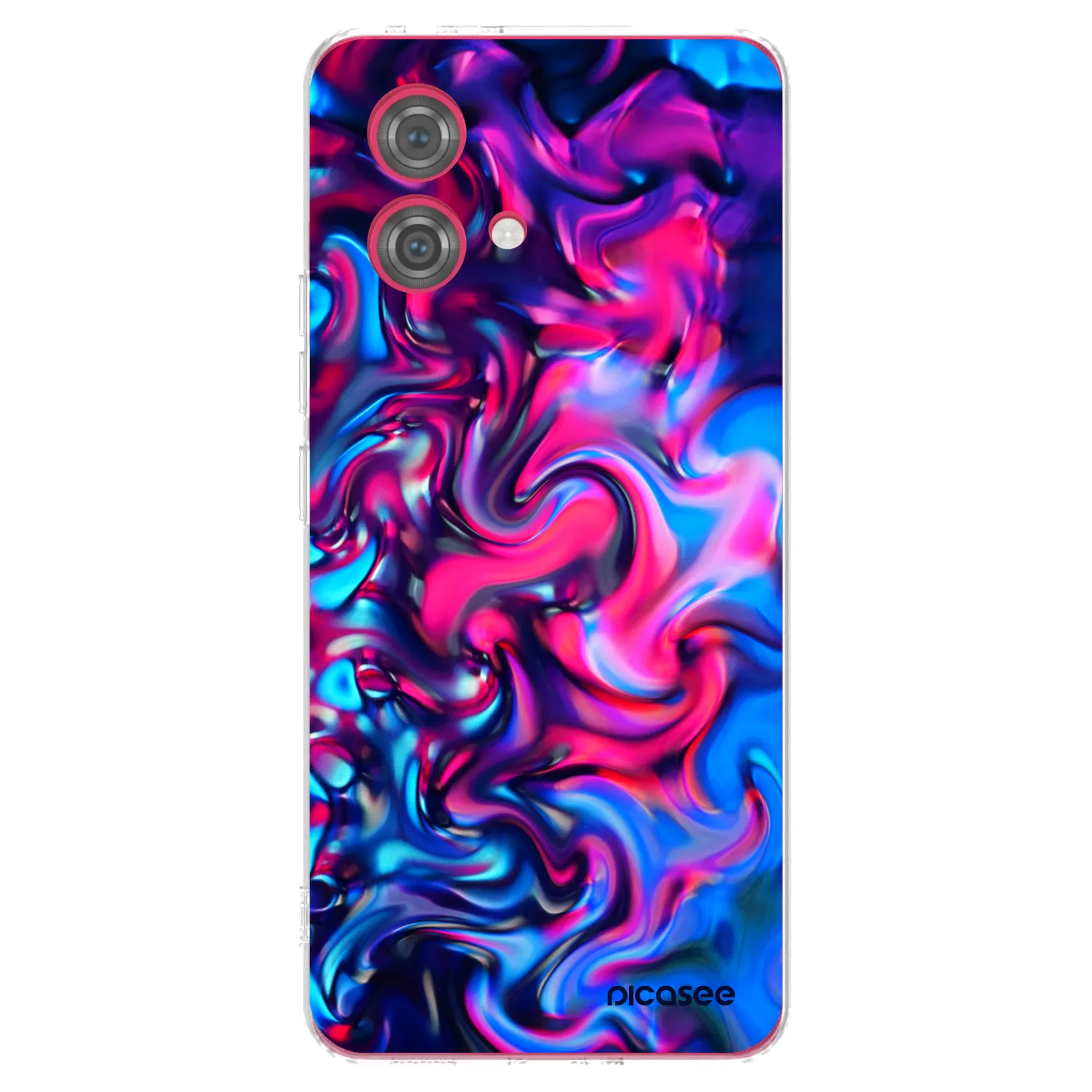 Picasee silikonowe przeźroczyste etui na Motorola Moto G84 5G - Redlight