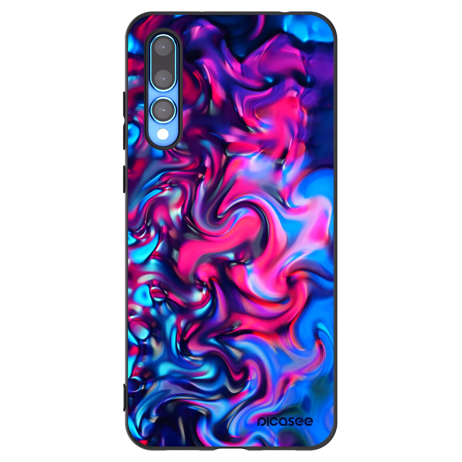Picasee silikonowe czarne etui na Huawei P20 Pro - Redlight