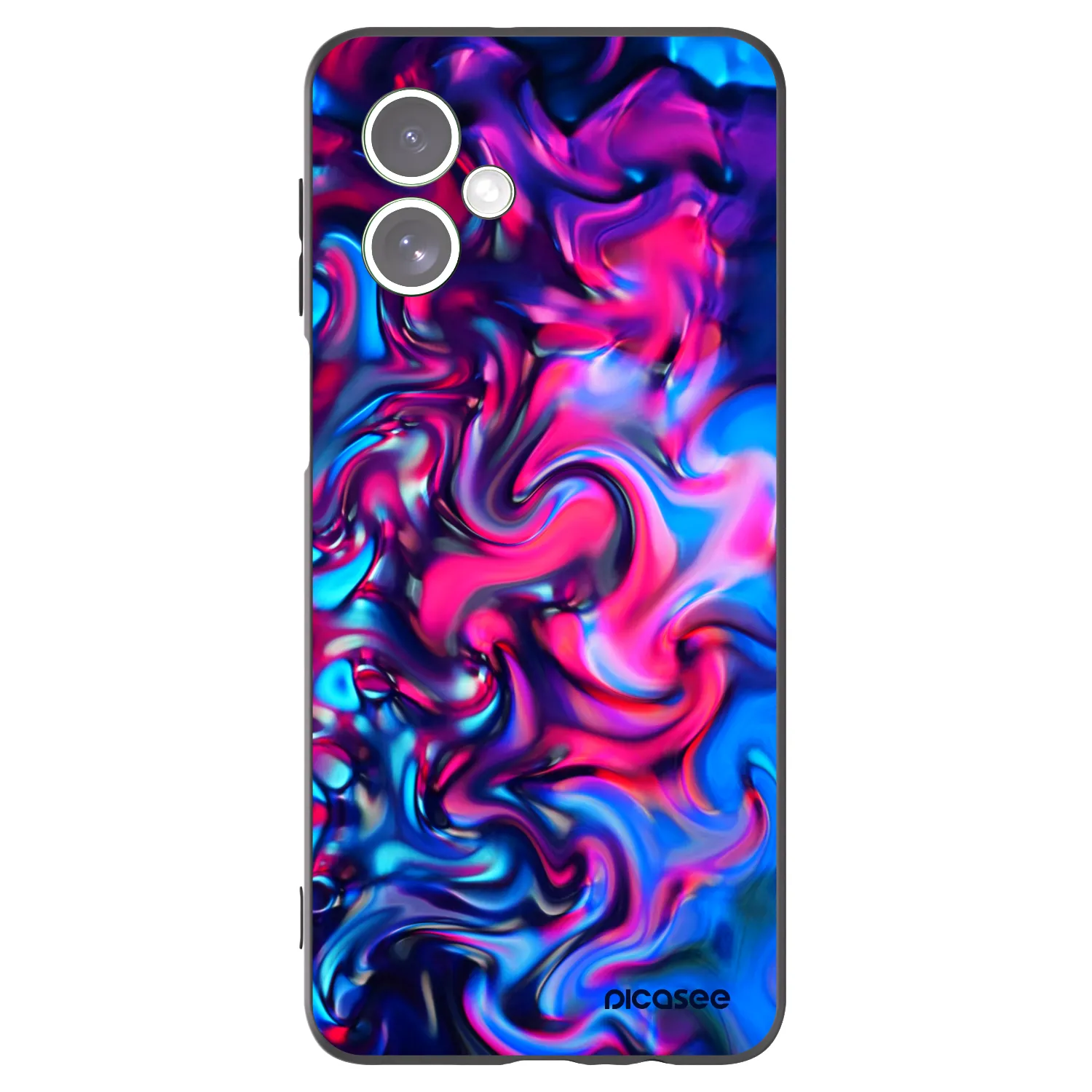 Picasee silikonowe czarne etui na Motorola Moto G54 5G - Redlight