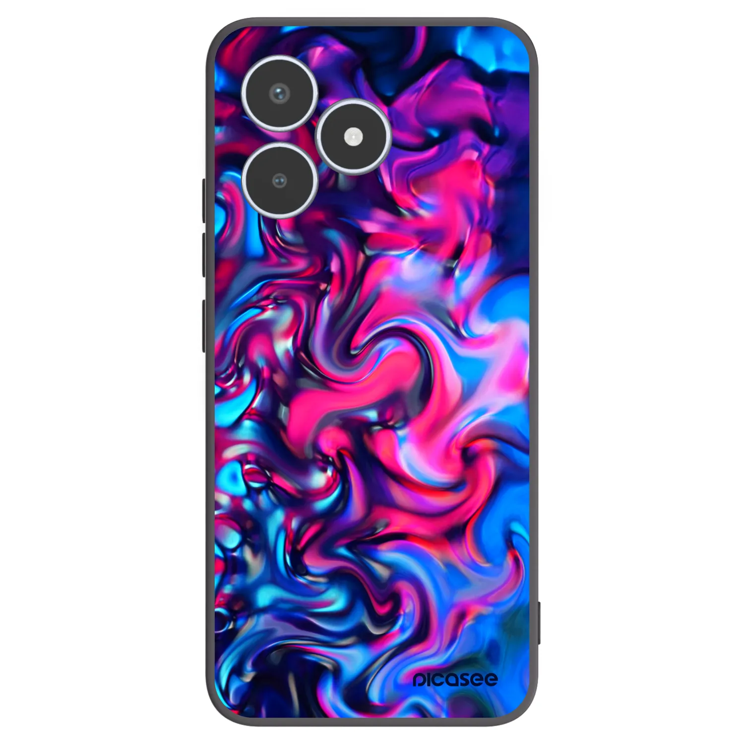 Picasee silikonowe czarne etui na Realme C53 - Redlight