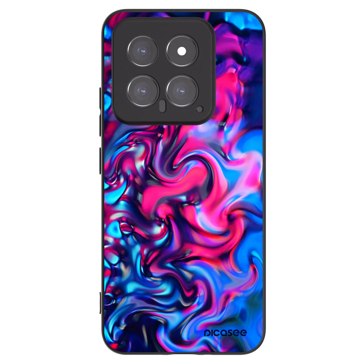 Picasee silikonowe czarne etui na Xiaomi 14 - Redlight