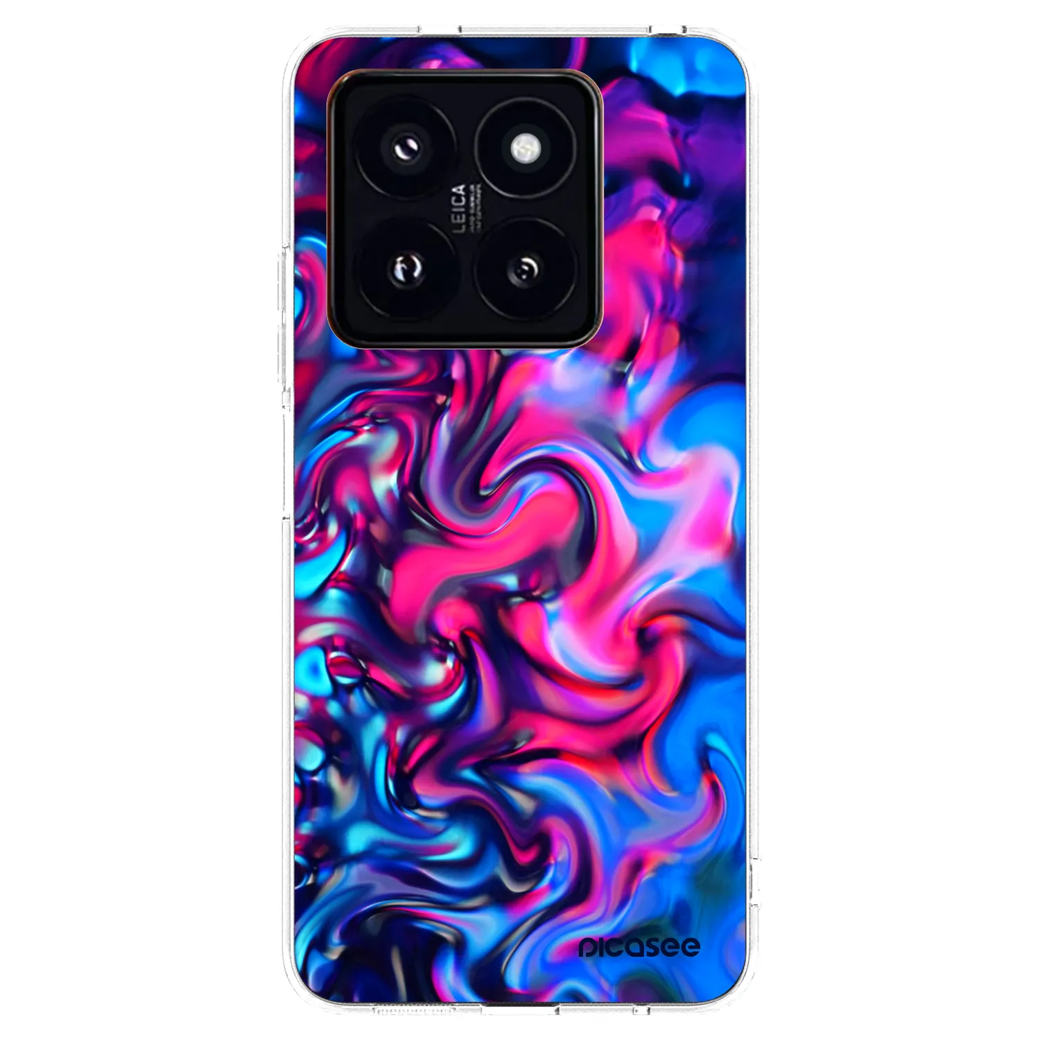 Picasee silikonowe przeźroczyste etui na Xiaomi 14 Pro - Redlight