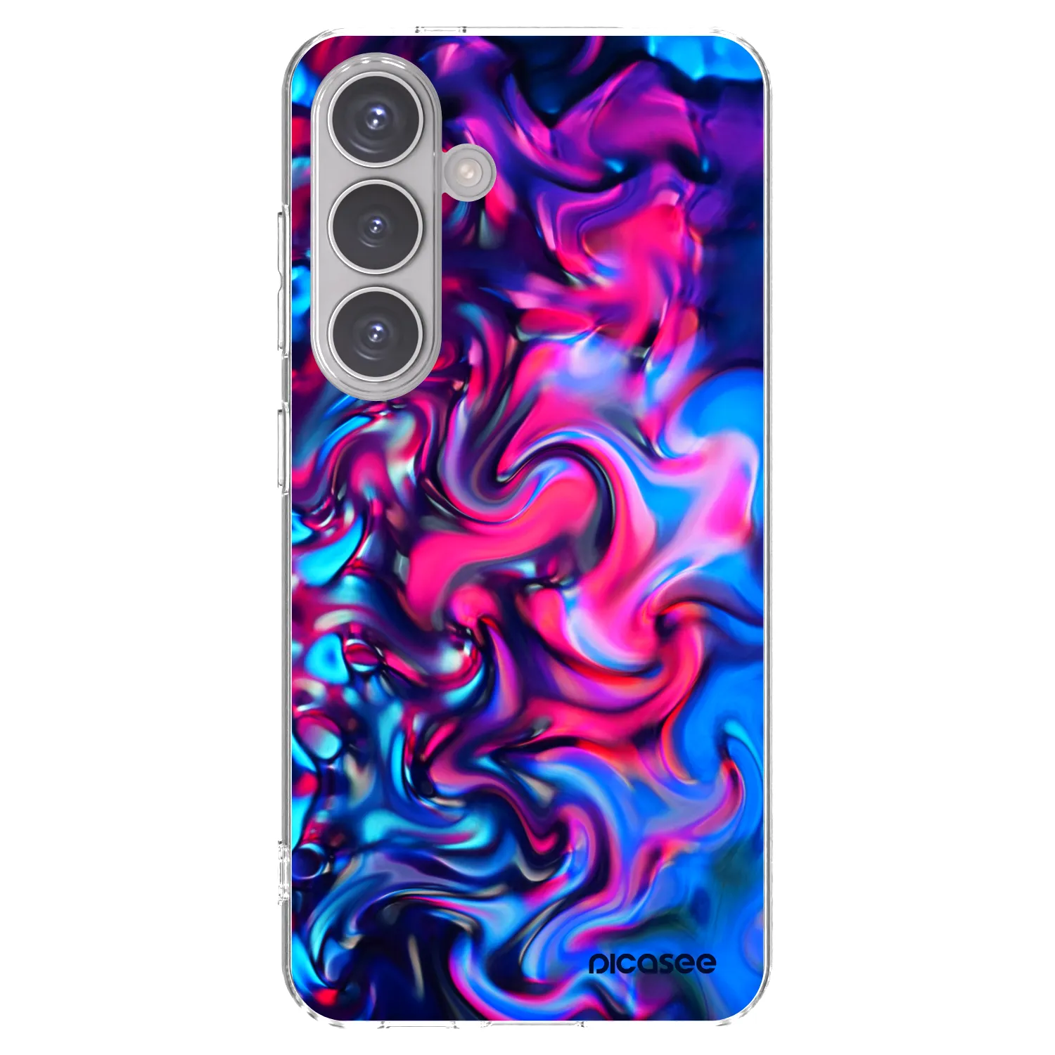 Picasee silikonowe przeźroczyste etui na Samsung Galaxy S24 S921B 5G - Redlight