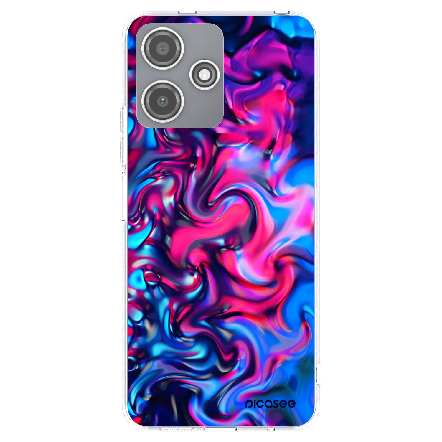 Picasee silikonowe przeźroczyste etui na Xiaomi Redmi 12 5G - Redlight