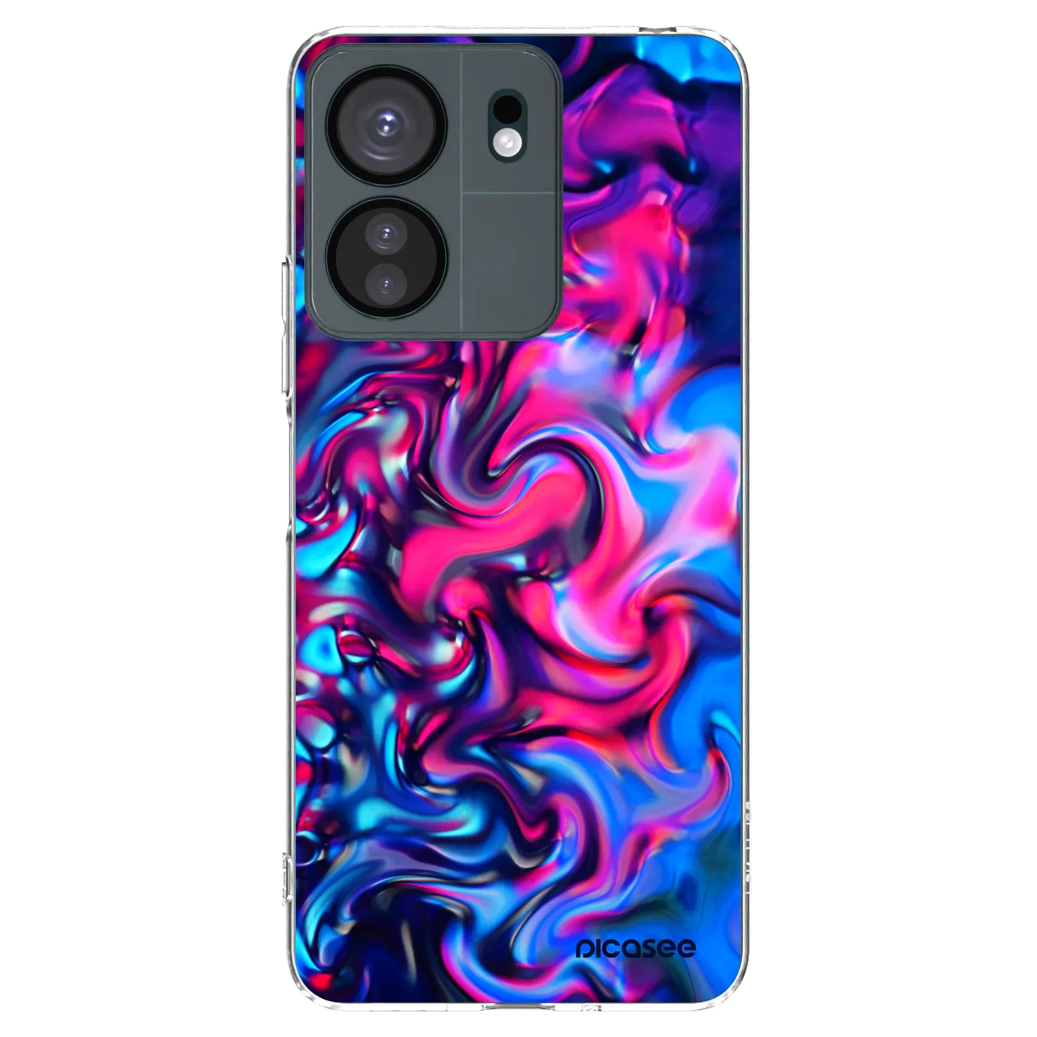 Picasee silikonowe przeźroczyste etui na Xiaomi Redmi 13C 4G - Redlight