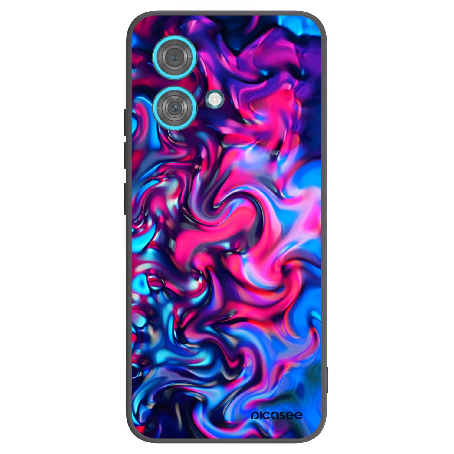 Picasee silikonowe czarne etui na Motorola Edge 40 Neo - Redlight