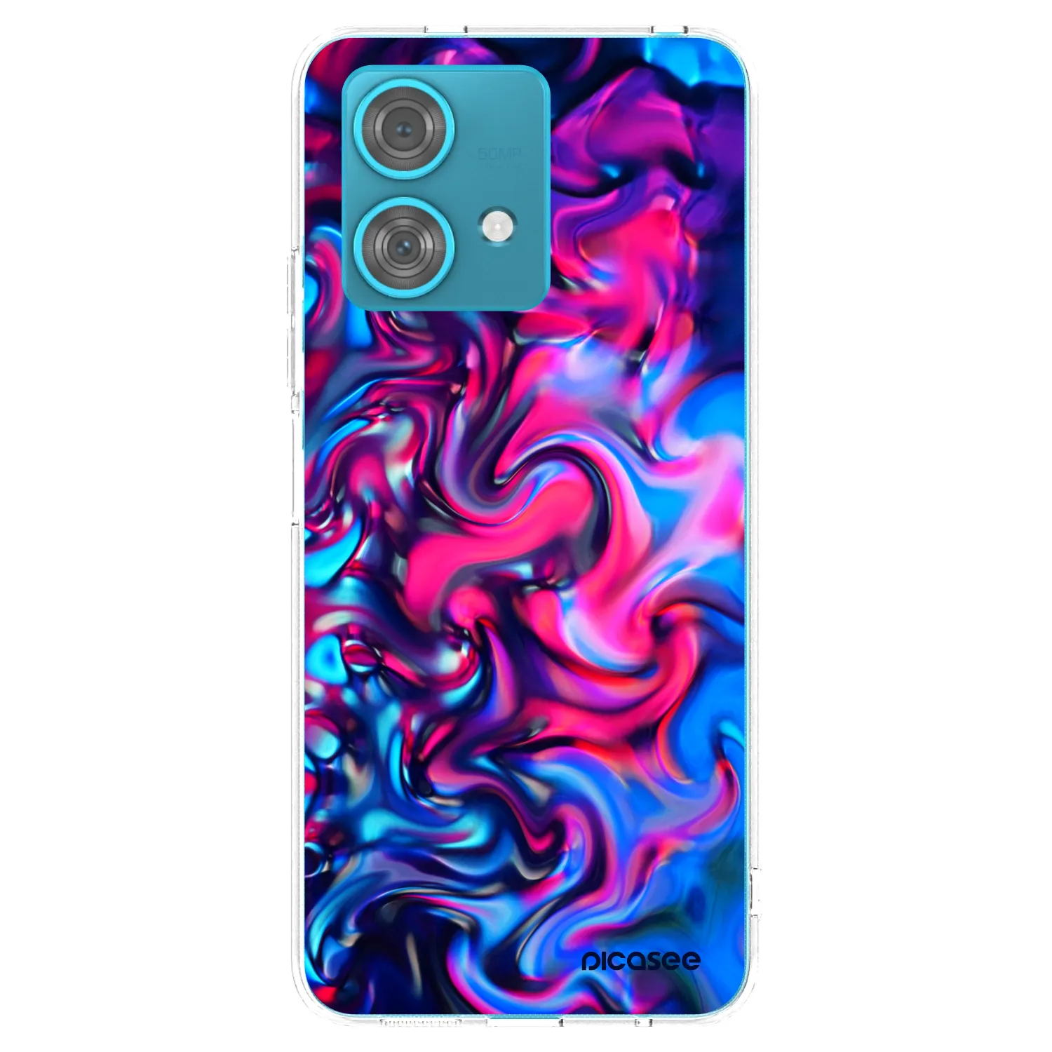 Picasee silikonowe przeźroczyste etui na Motorola Edge 40 Neo - Redlight