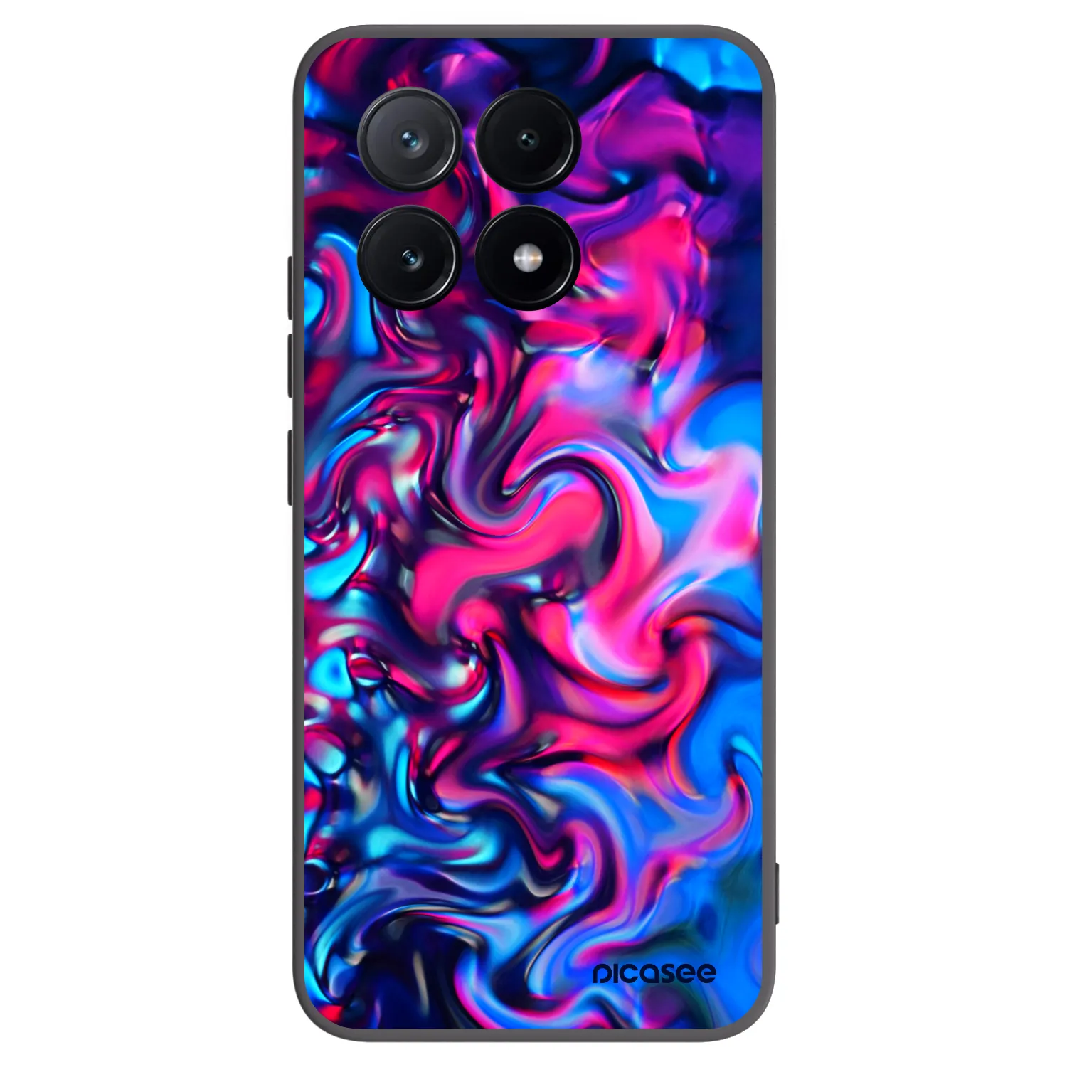Picasee silikonowe czarne etui na Xiaomi Poco X6 Pro - Redlight