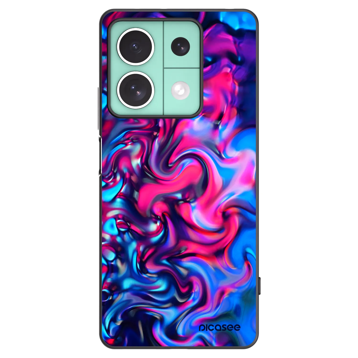 Picasee silikonowe czarne etui na Xiaomi Redmi Note 13 5G - Redlight