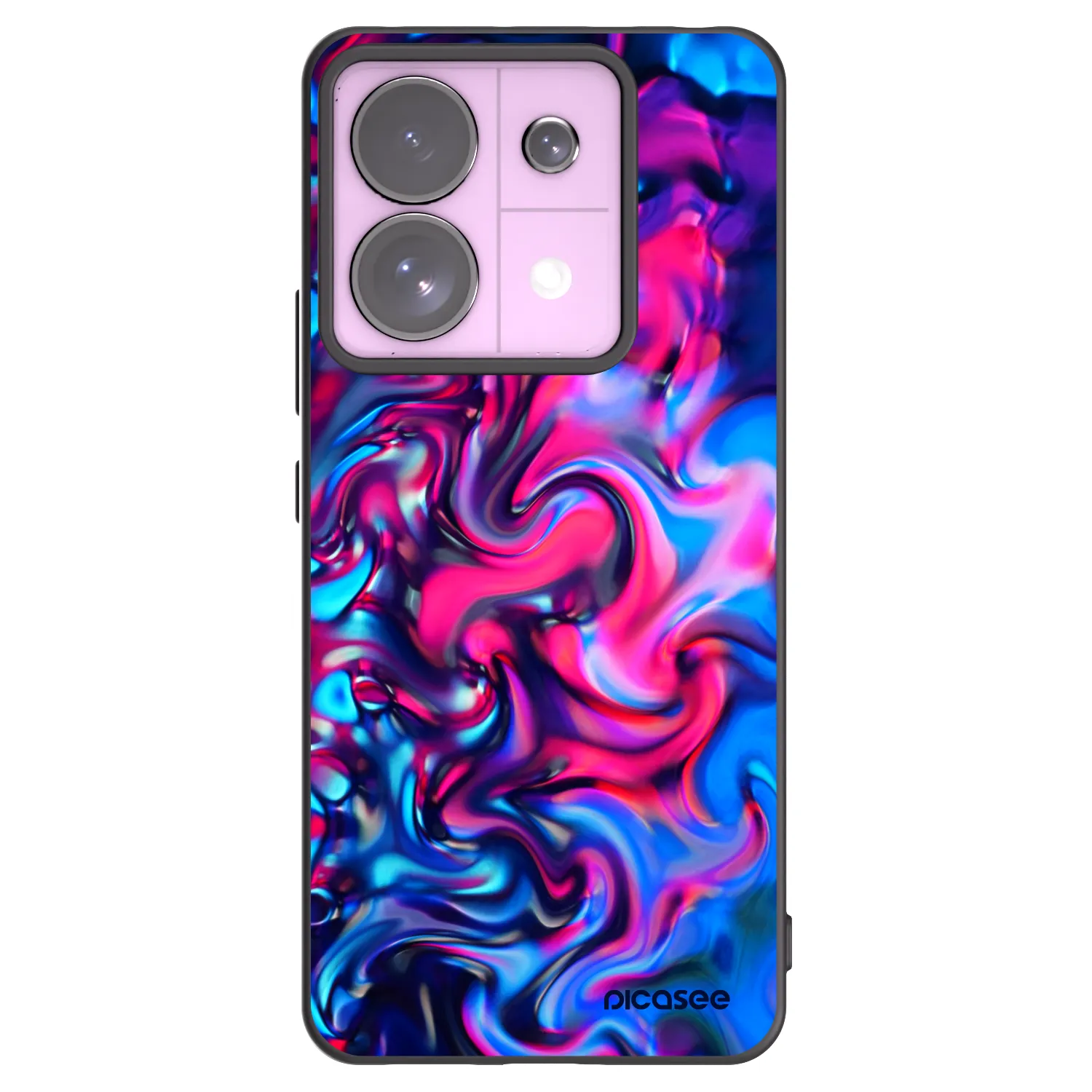 Picasee silikonowe czarne etui na Xiaomi Redmi Note 13 Pro 5G - Redlight