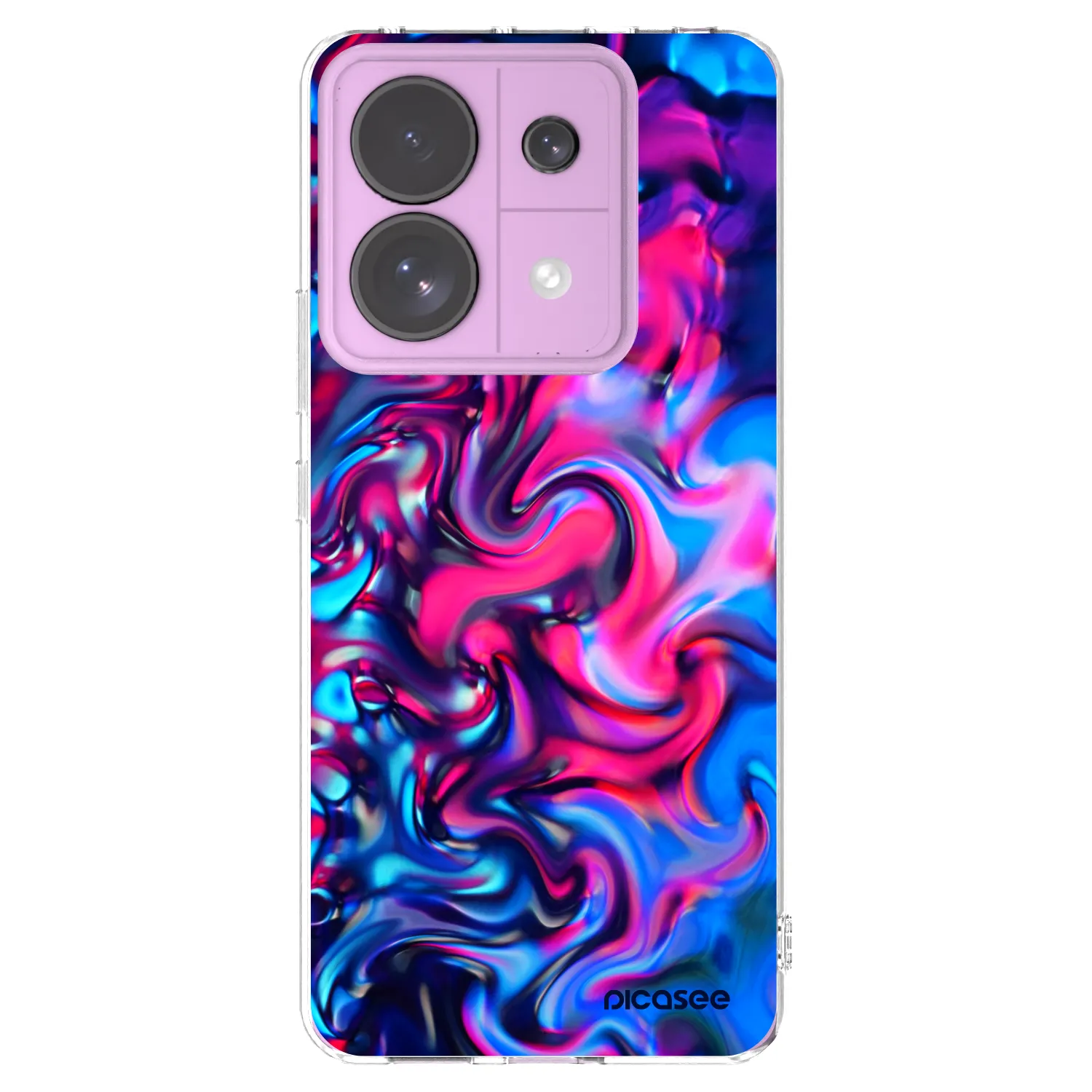 Picasee silikonowe przeźroczyste etui na Xiaomi Redmi Note 13 Pro 5G - Redlight