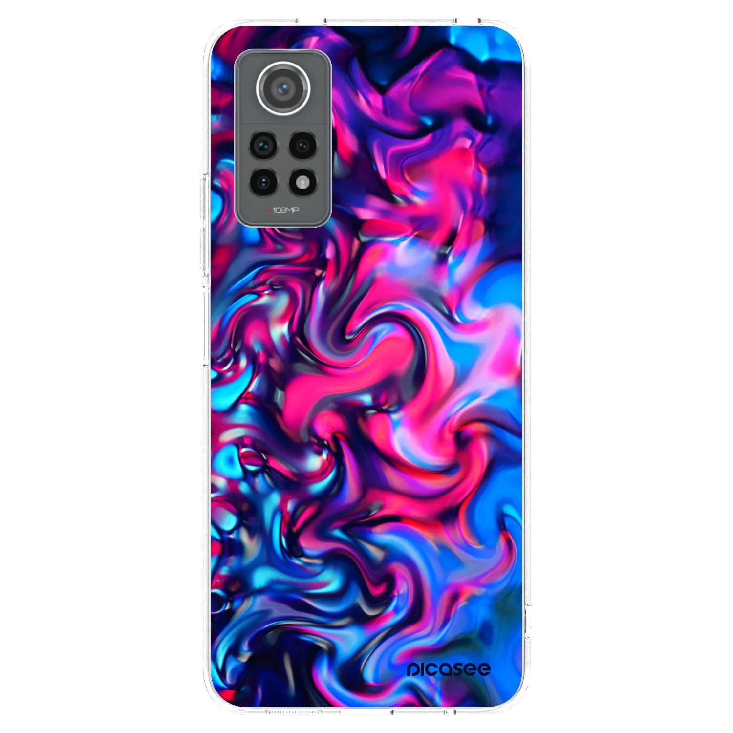 Picasee silikonowe przeźroczyste etui na Xiaomi Redmi Note 12 Pro 4G - Redlight