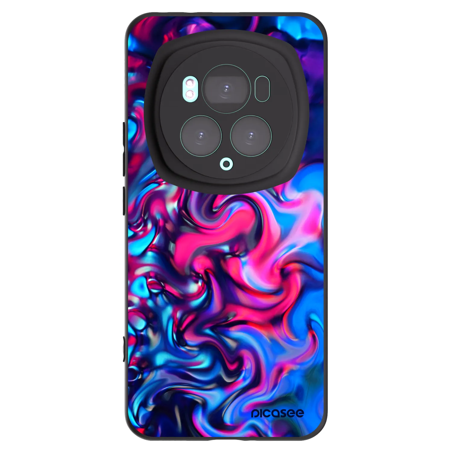 Picasee silikonowe czarne etui na Honor Magic6 Pro - Redlight