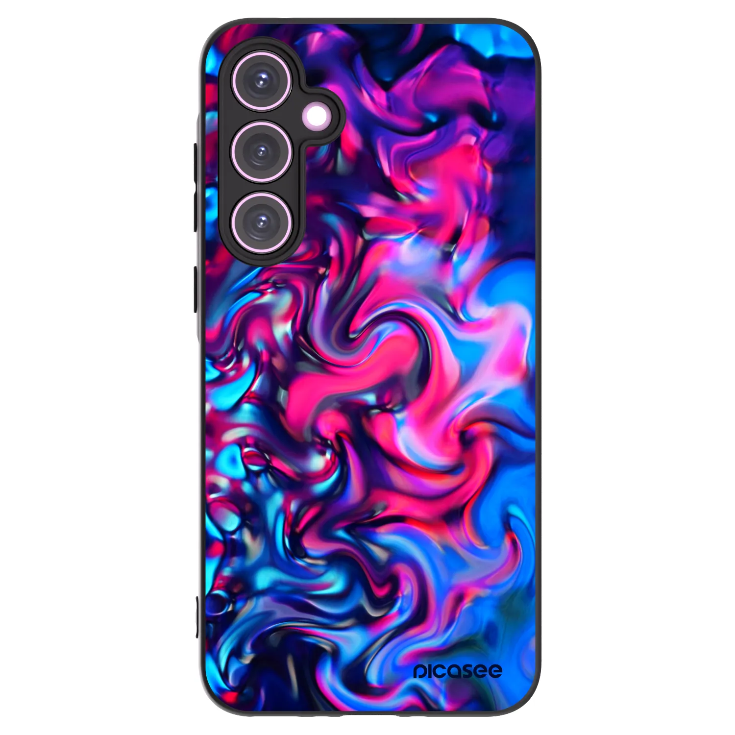 Picasee silikonowe czarne etui na Samsung Galaxy A35 5G A356B - Redlight