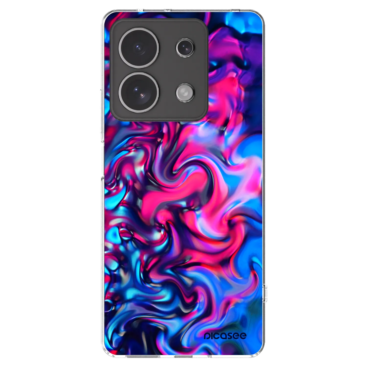 Picasee silikonowe przeźroczyste etui na Xiaomi Redmi Note 13 4G - Redlight