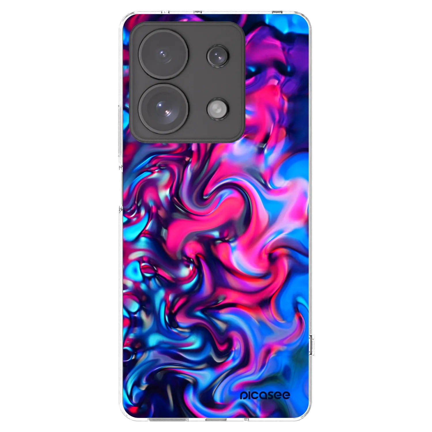 Picasee silikonowe przeźroczyste etui na Xiaomi Redmi Note 13 Pro 4G - Redlight