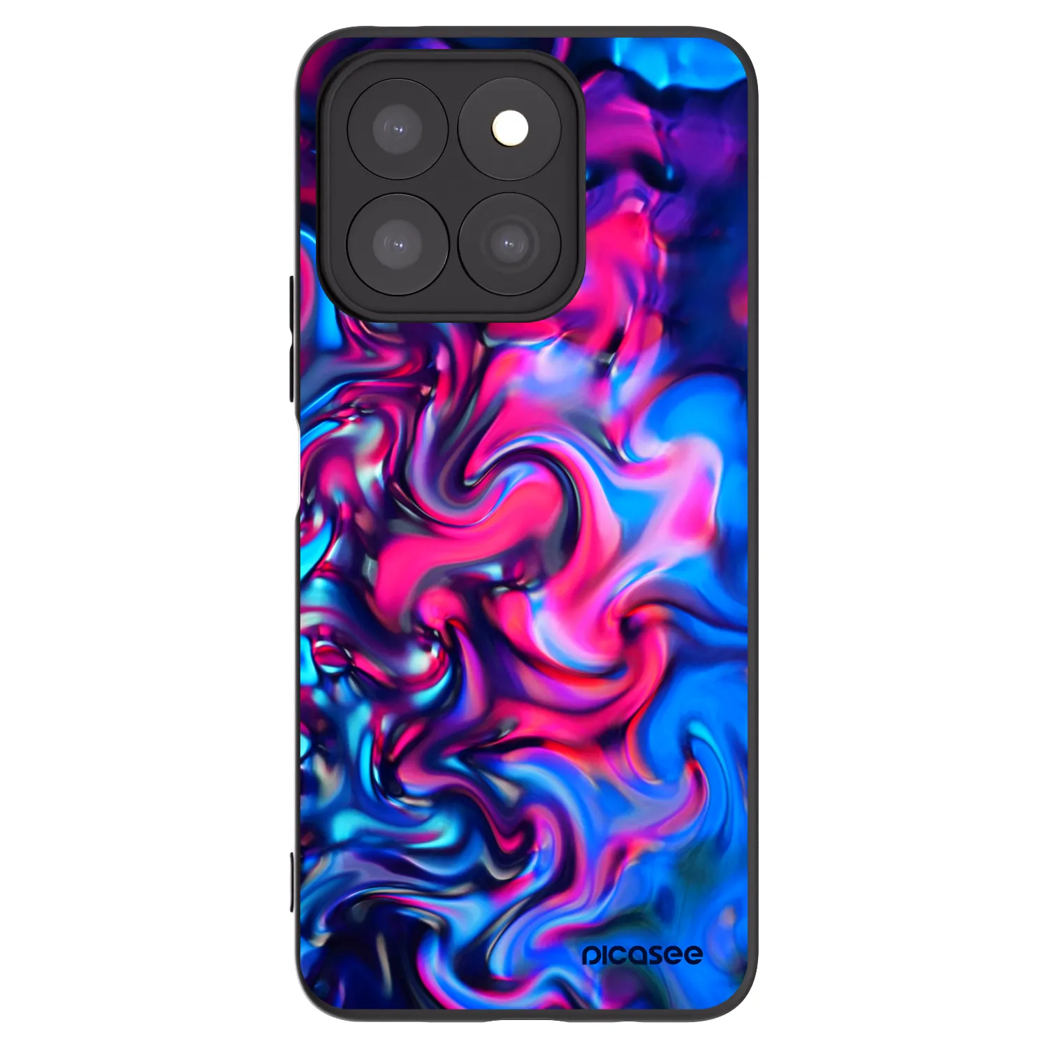 Picasee silikonowe czarne etui na Honor X8b - Redlight
