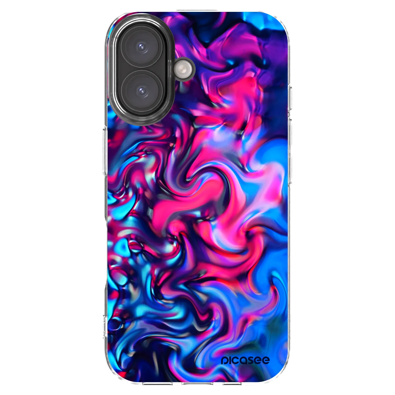 Picasee silikonowe przeźroczyste etui na Apple iPhone 16 - Redlight