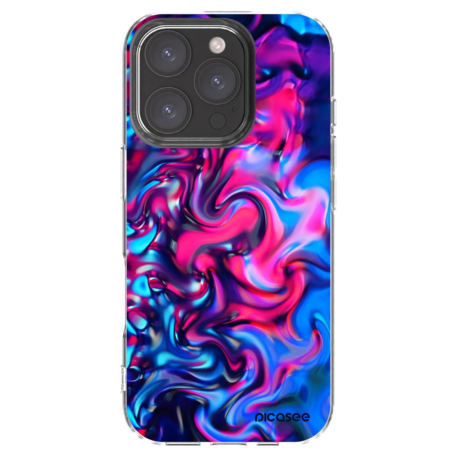 Picasee silikonowe przeźroczyste etui na Apple iPhone 16 Pro - Redlight