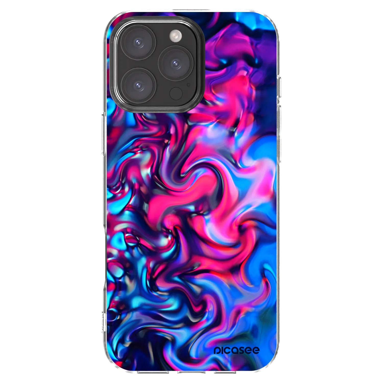 Picasee silikonowe przeźroczyste etui na Apple iPhone 16 Pro Max - Redlight