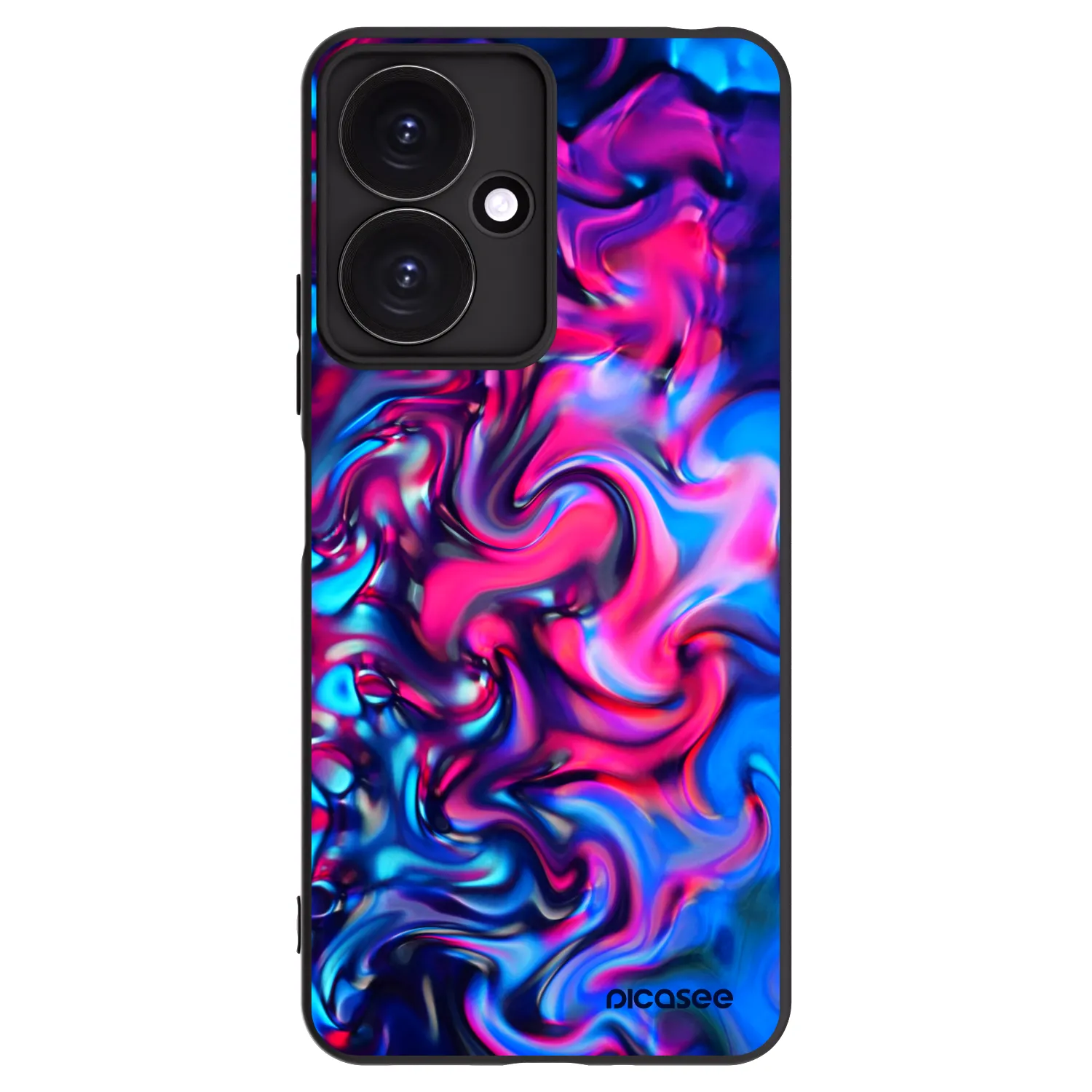 Picasee silikonowe czarne etui na Xiaomi Redmi 13C 5G - Redlight