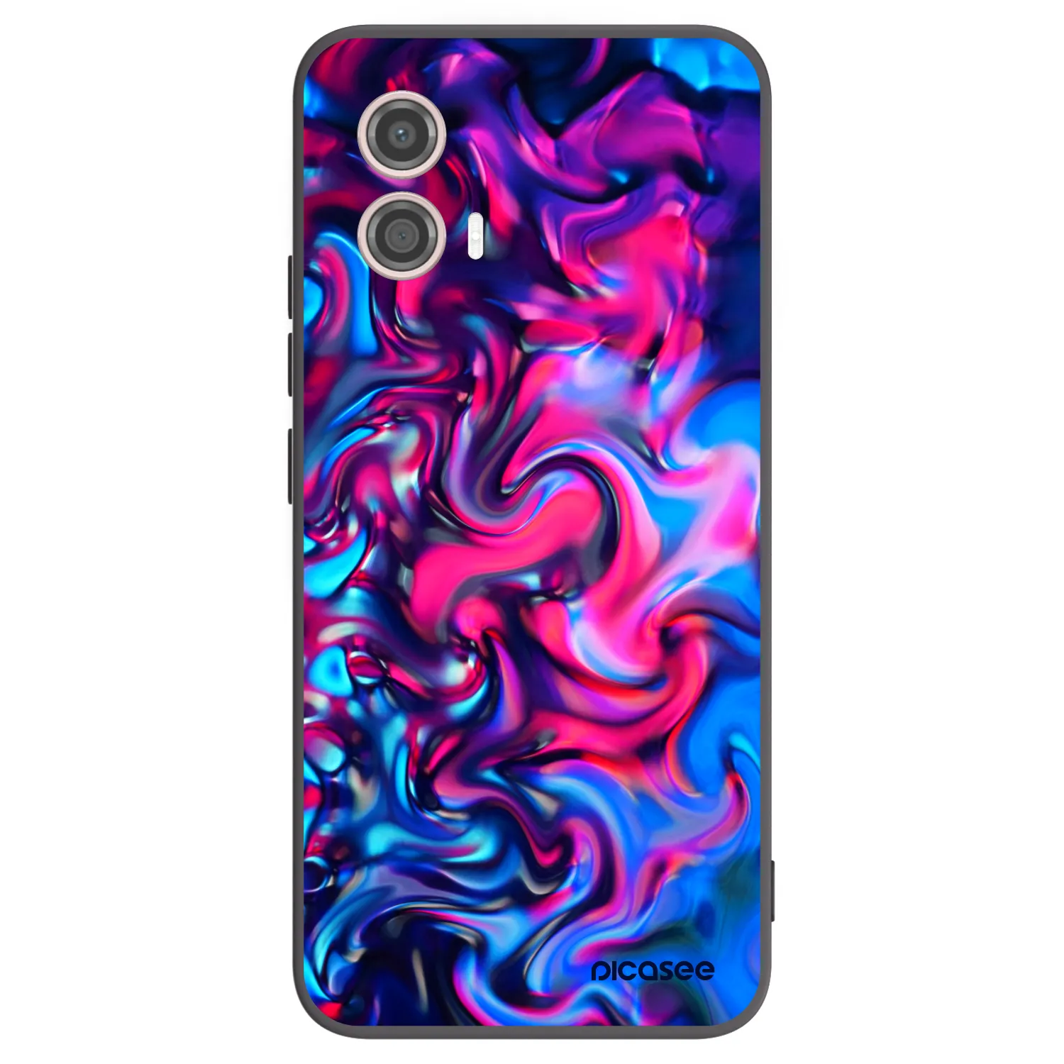 Picasee silikonowe czarne etui na Motorola Moto G53 5G - Redlight