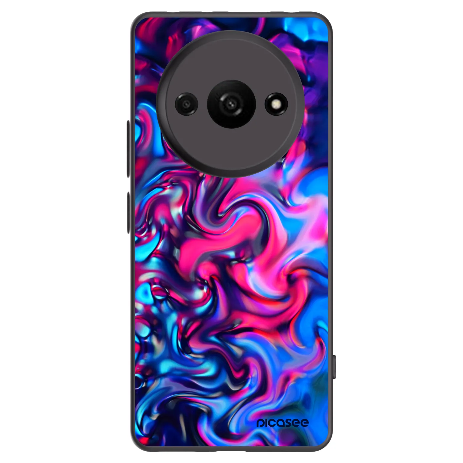 Picasee silikonowe czarne etui na Xiaomi Redmi A3 - Redlight