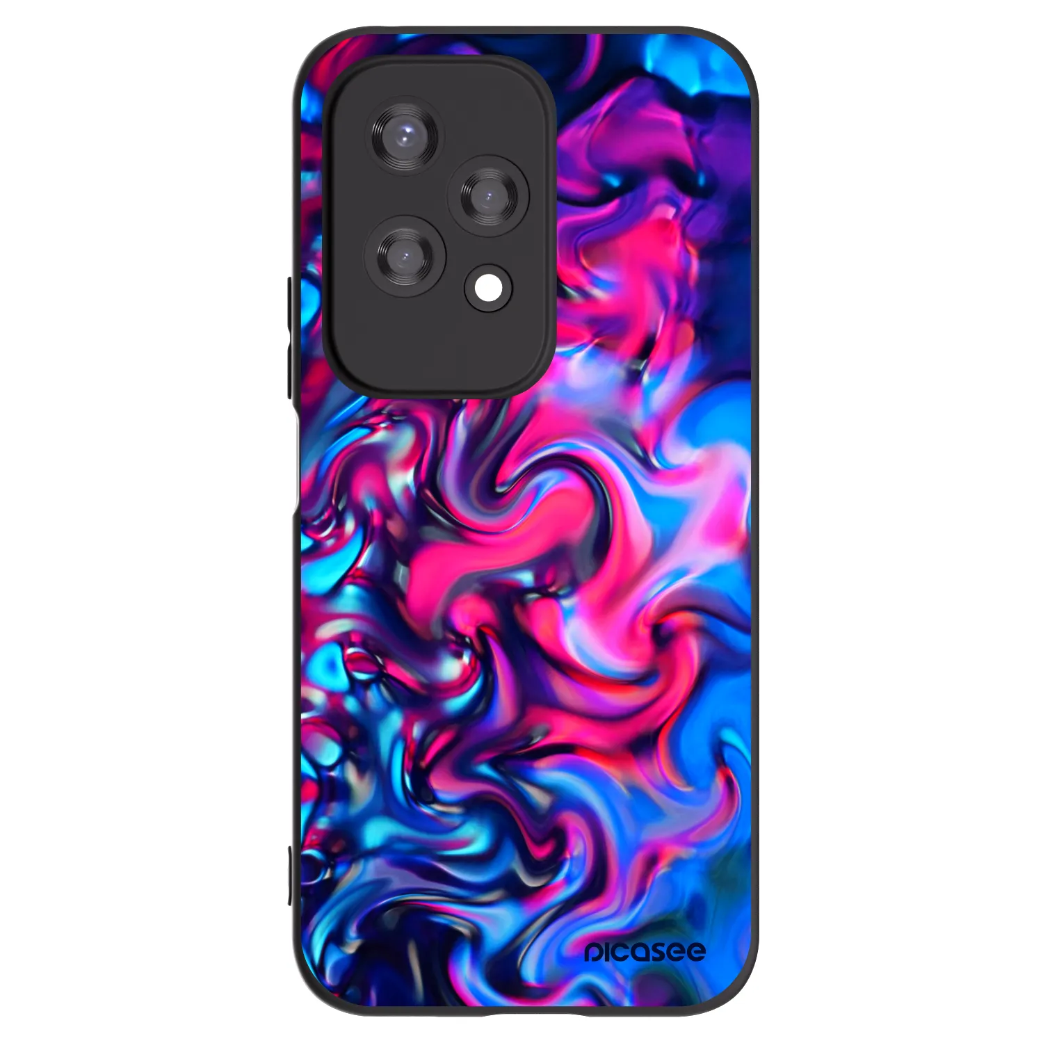 Picasee silikonowe czarne etui na Honor 200 Lite - Redlight