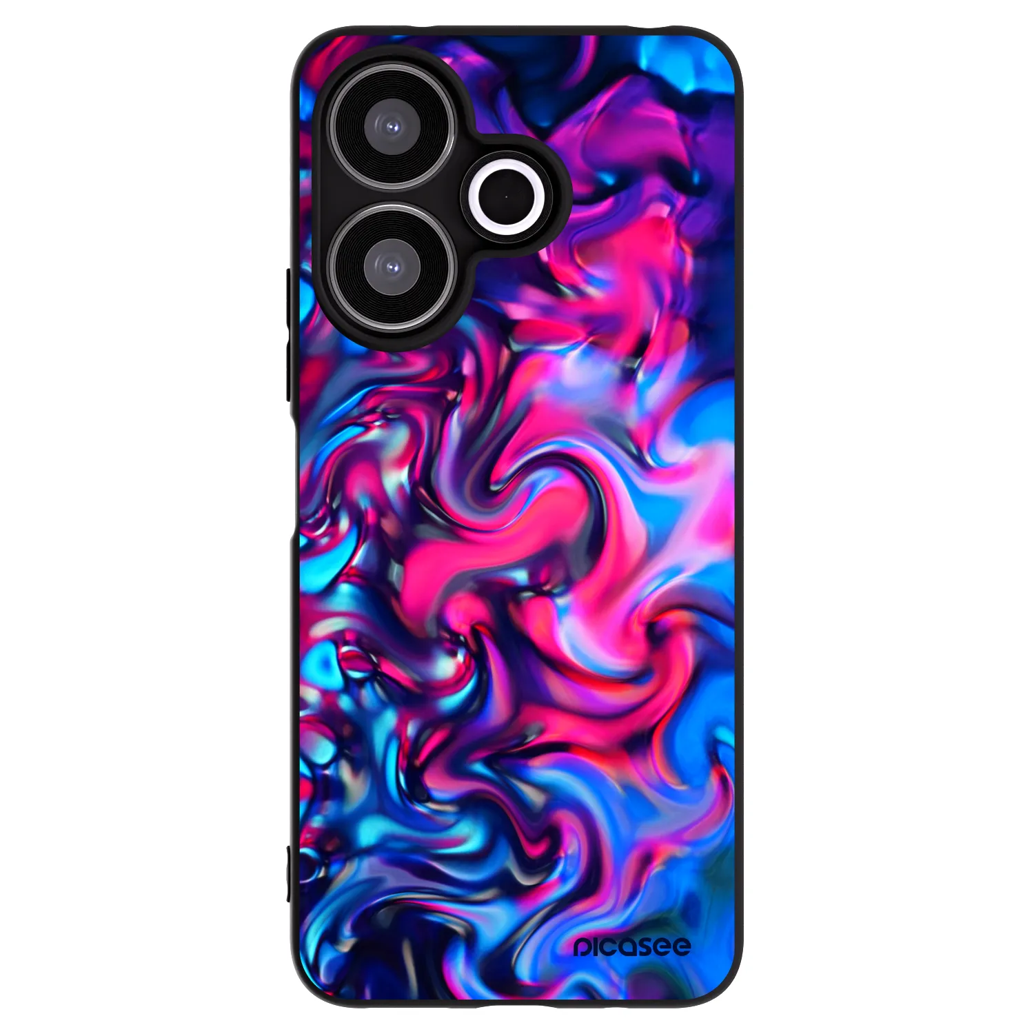 Picasee silikonowe czarne etui na Xiaomi Redmi 13 4G - Redlight