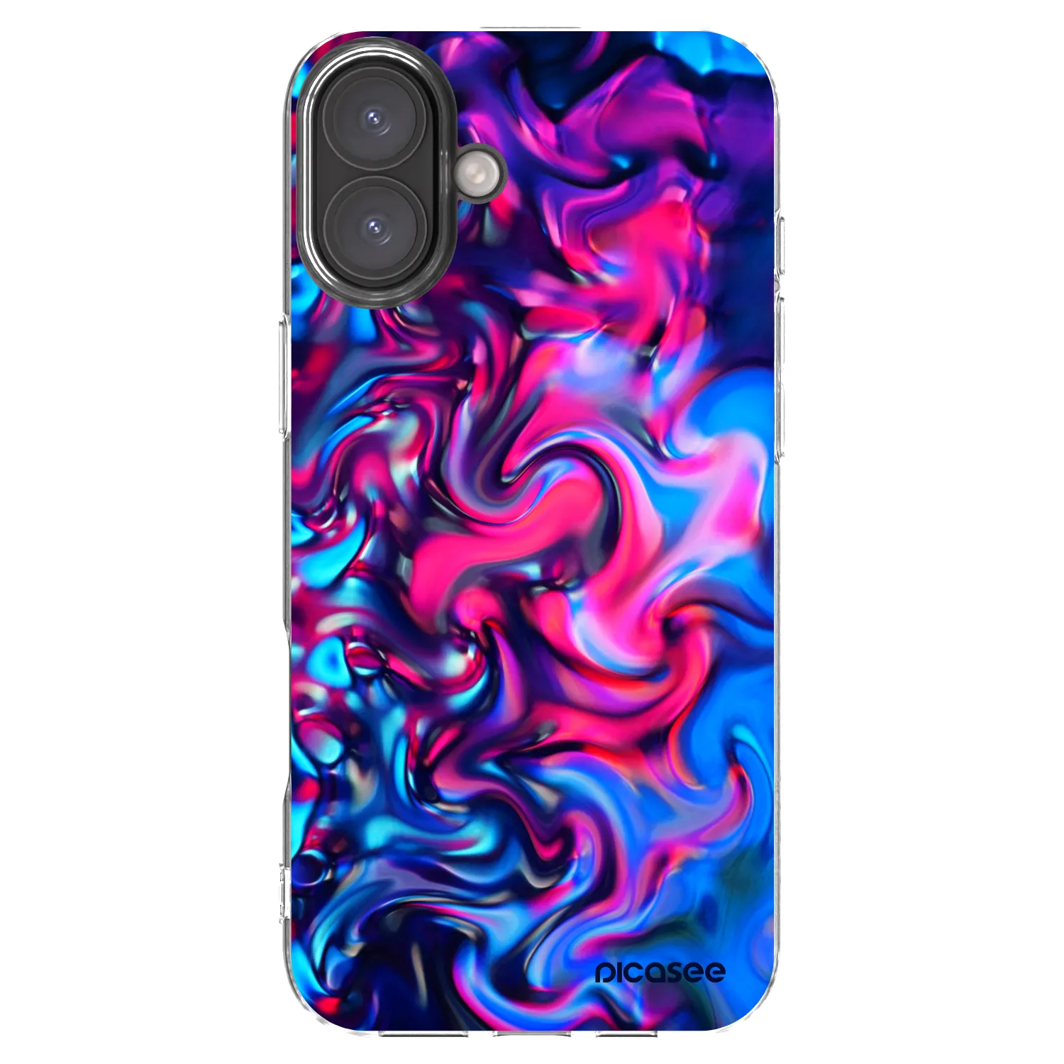 Picasee silikonowe przeźroczyste etui na Apple iPhone 16 Plus - Redlight