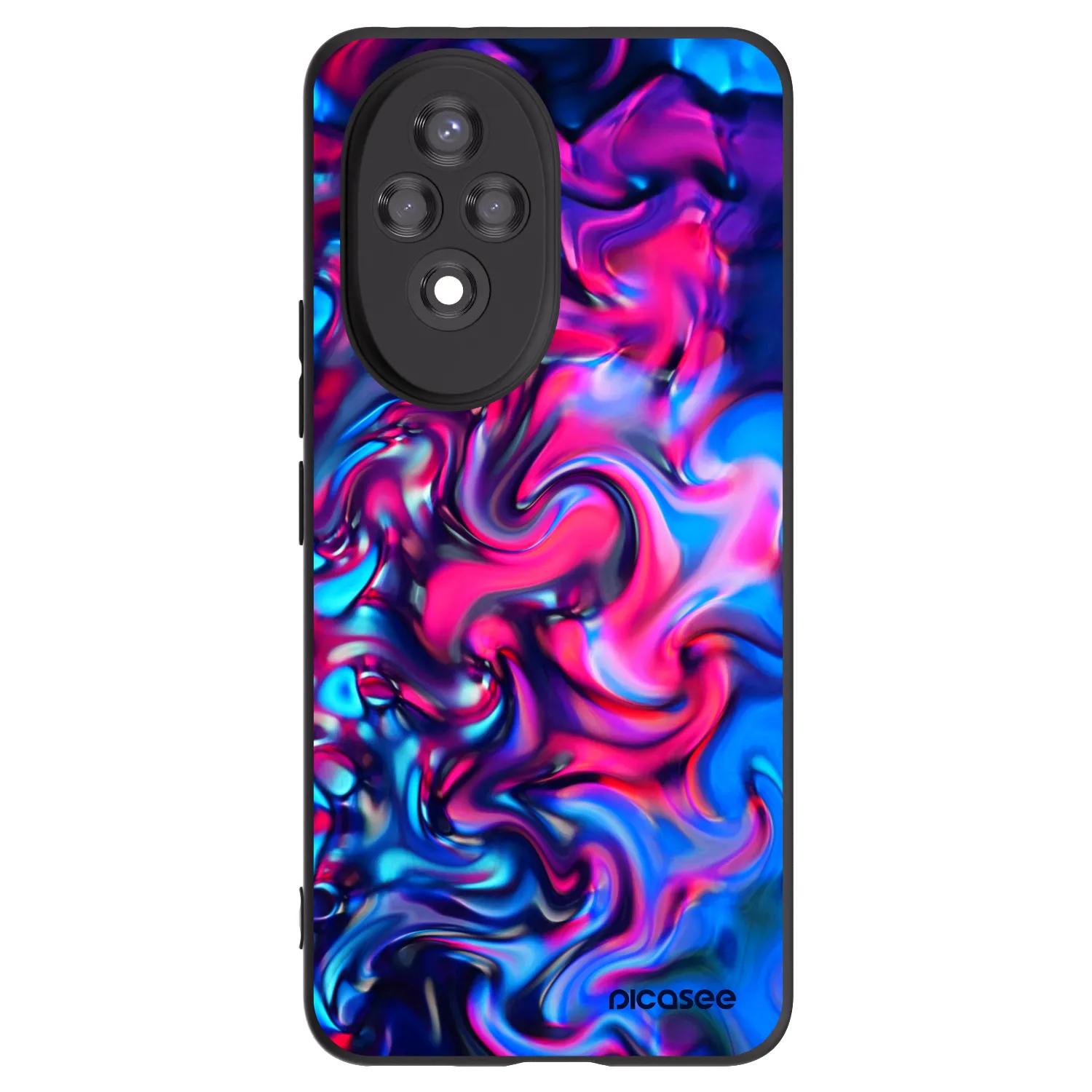 Picasee silikonowe czarne etui na Honor 200 Pro 5G - Redlight