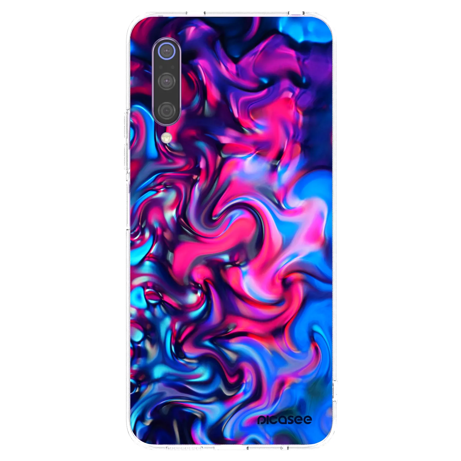 Picasee silikonowe przeźroczyste etui na Xiaomi Mi 9 - Redlight