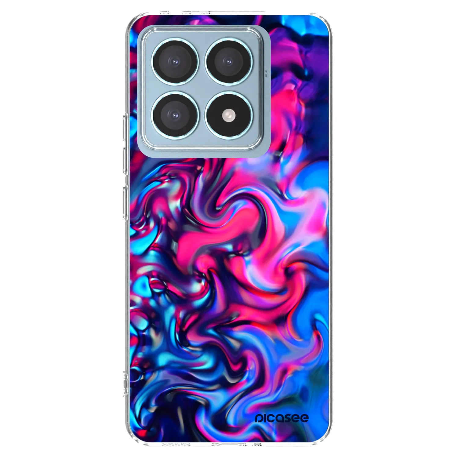 Picasee silikonowe przeźroczyste etui na Xiaomi 14T Pro - Redlight
