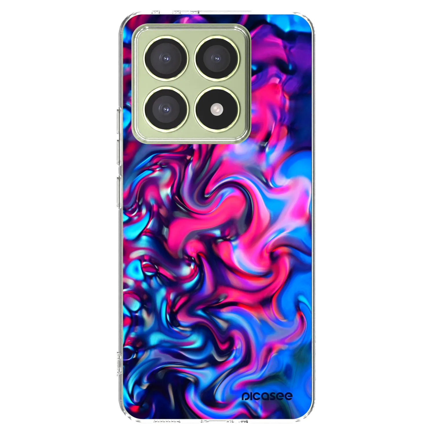 Picasee silikonowe przeźroczyste etui na Xiaomi 14T - Redlight