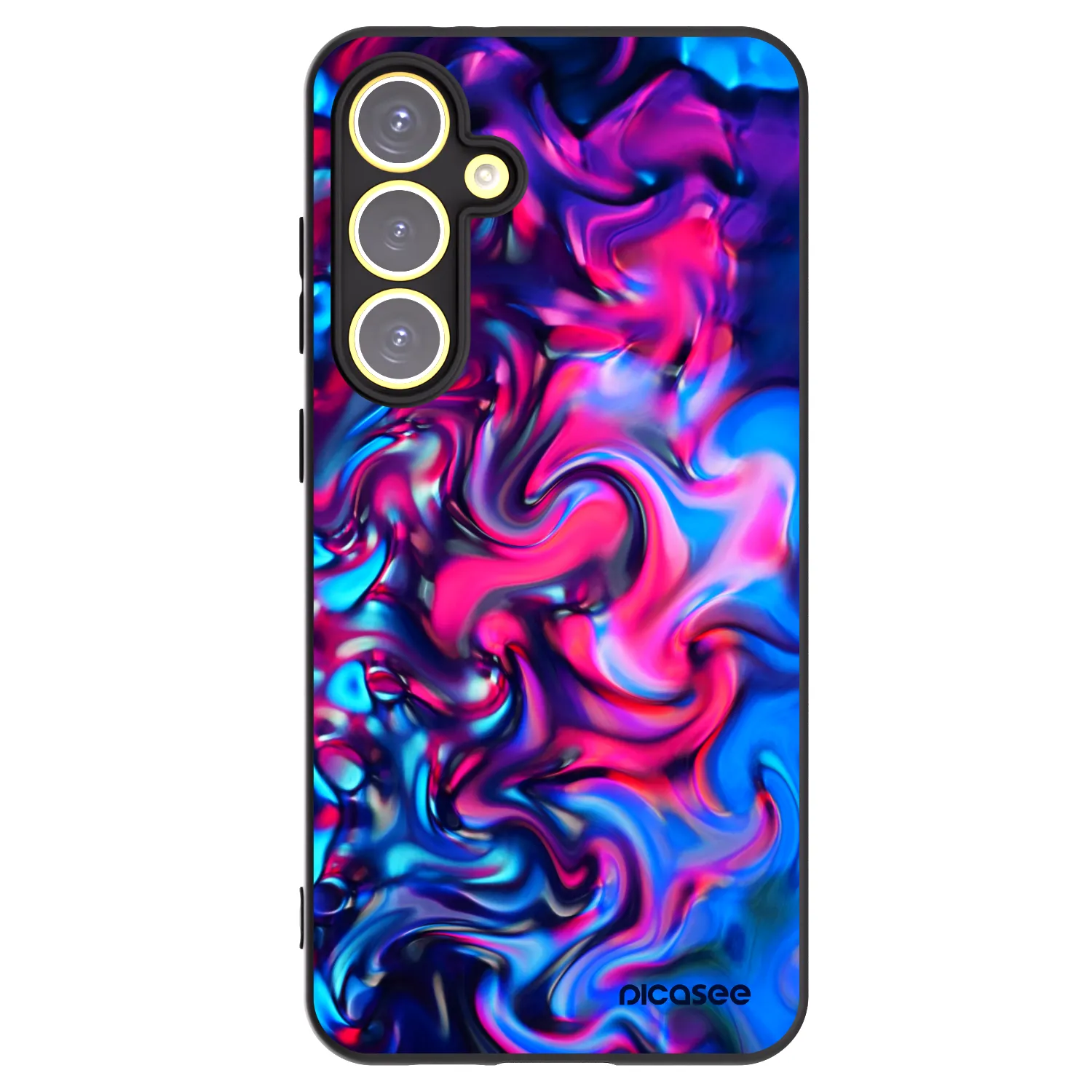 Picasee silikonowe czarne etui na Samsung Galaxy S24 FE S721B - Redlight