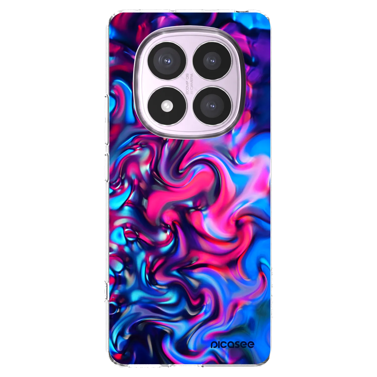 Picasee silikonowe przeźroczyste etui na Xiaomi Redmi Note 14 Pro 5G - Redlight