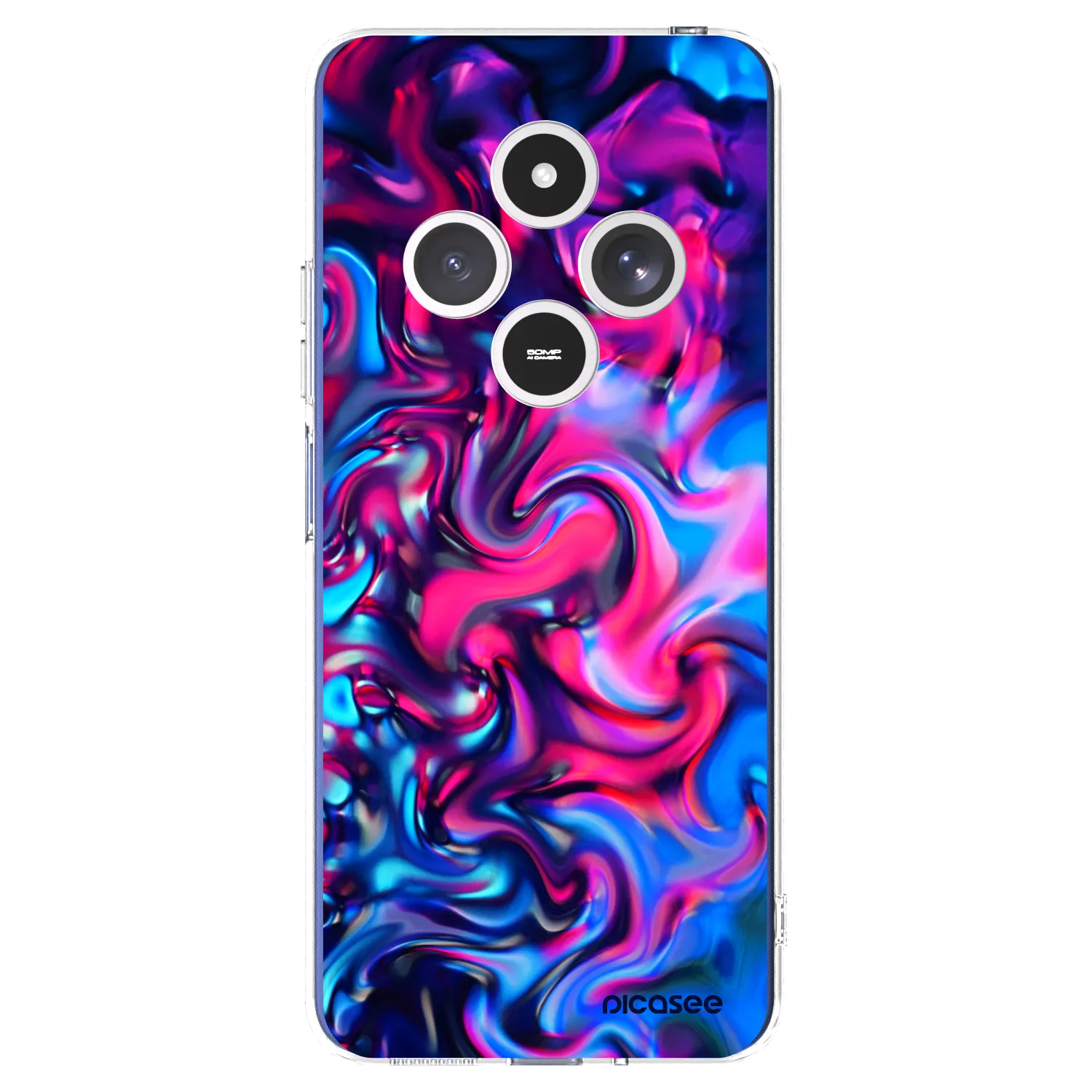 Picasee silikonowe przeźroczyste etui na Xiaomi Redmi 14C - Redlight