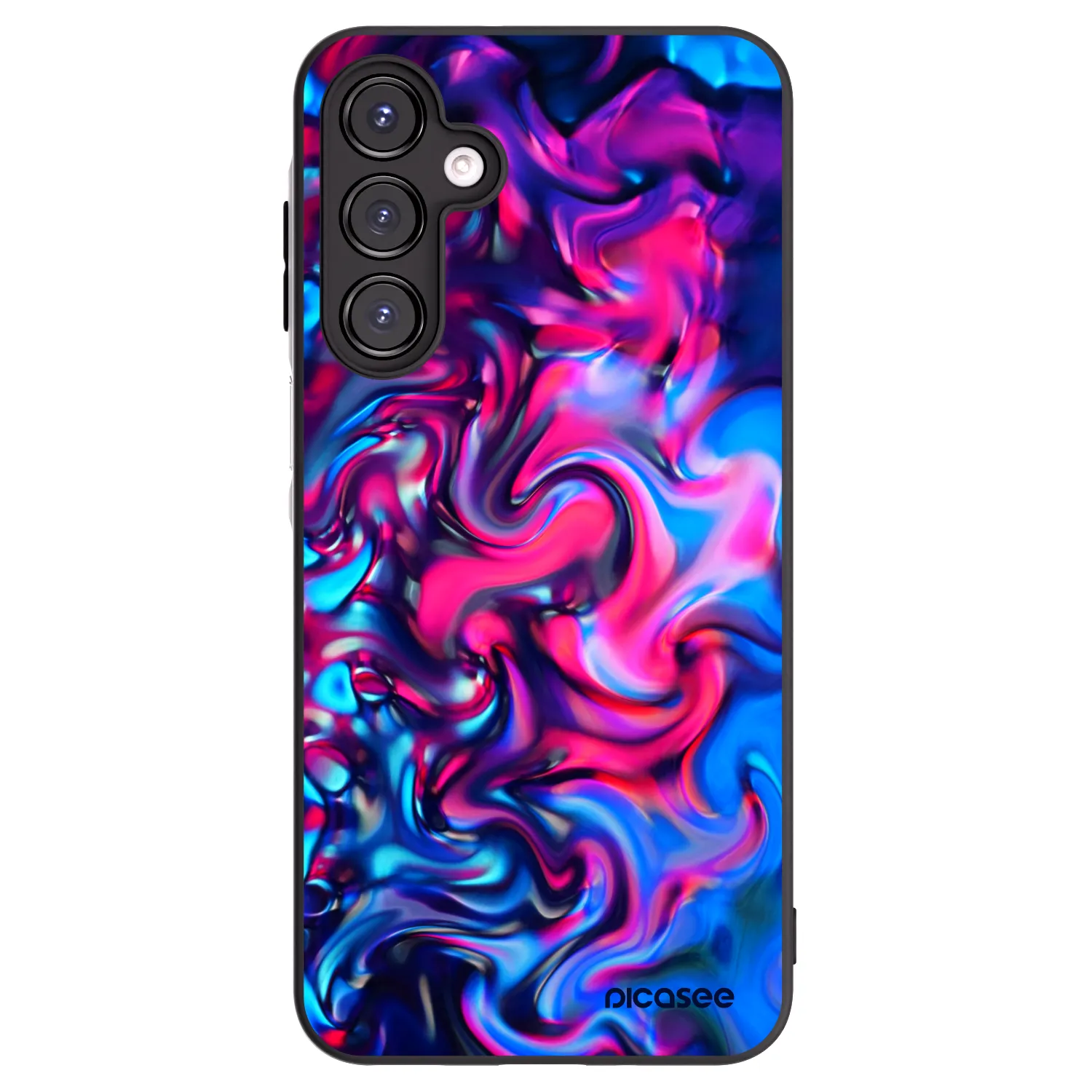 Picasee silikonowe czarne etui na Samsung Galaxy A16 5G - Redlight