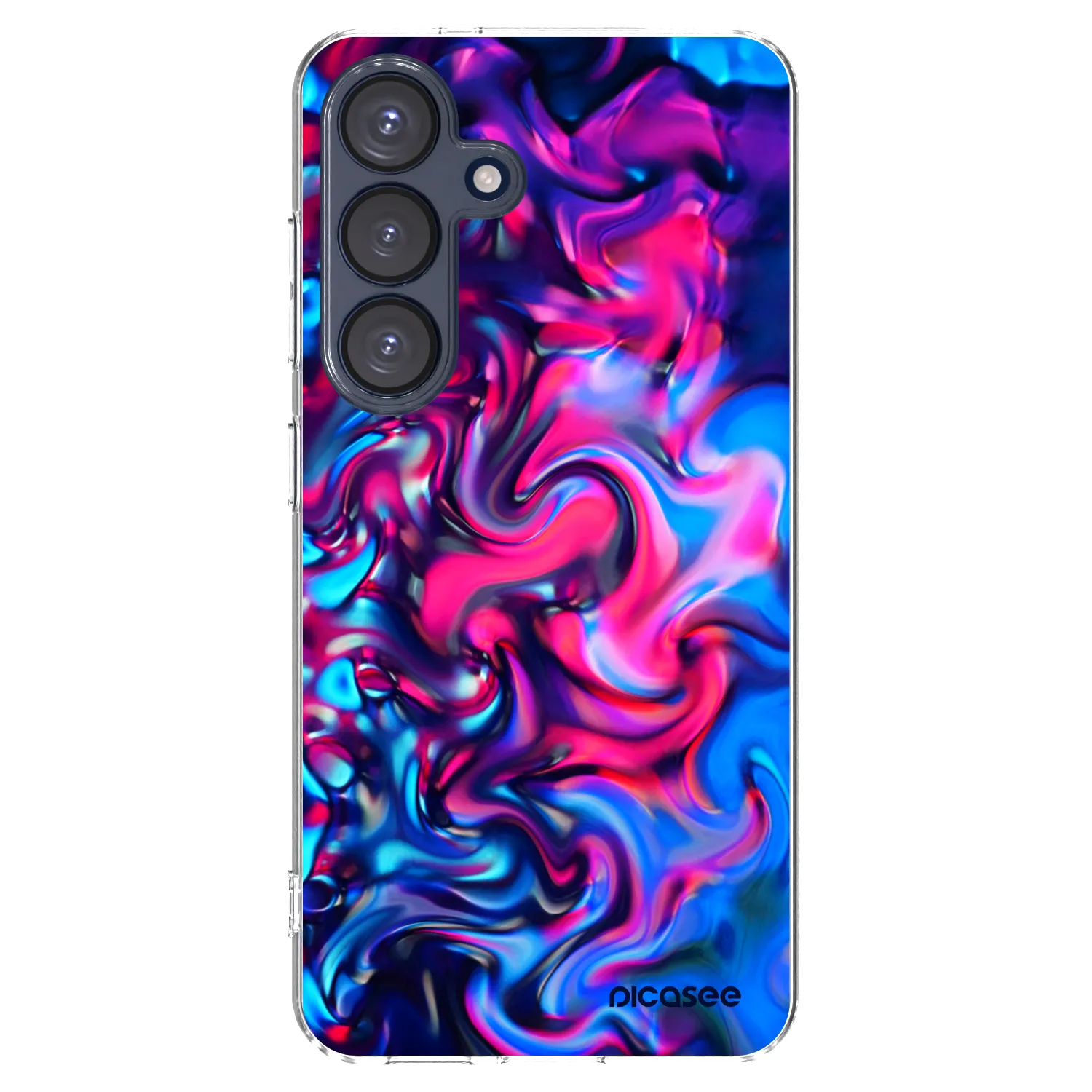 Picasee silikonowe przeźroczyste etui na Samsung Galaxy S25 5G - Redlight