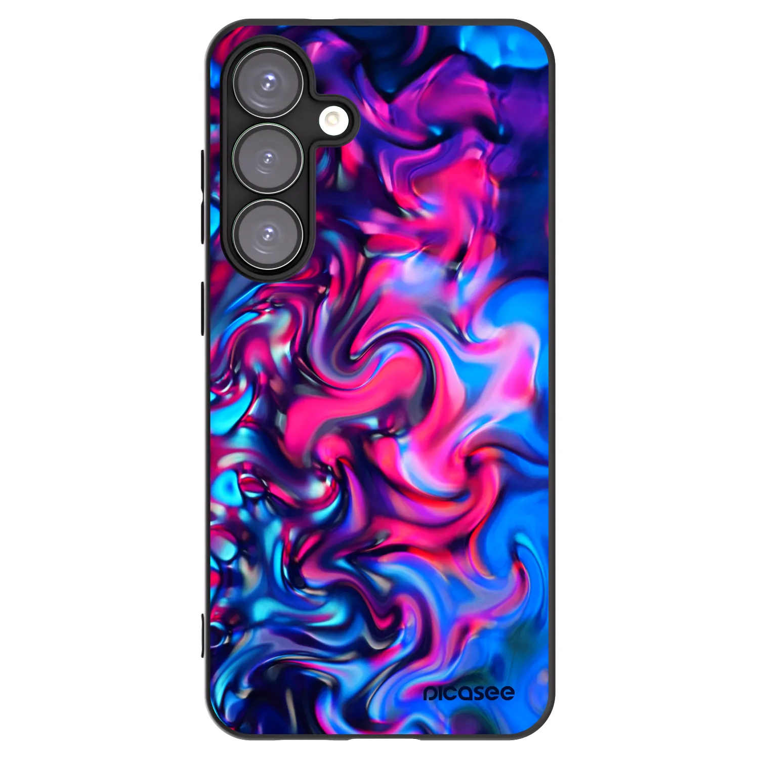 Picasee silikonowe czarne etui na Samsung Galaxy S25+ 5G - Redlight