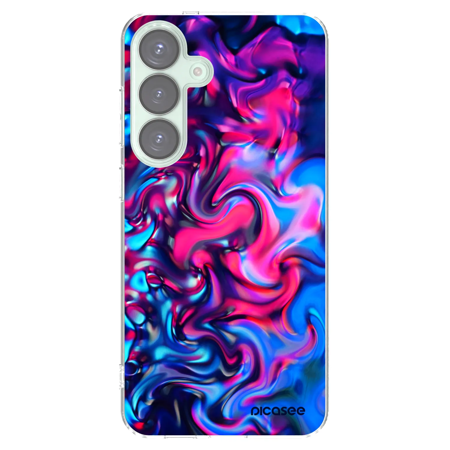 Picasee silikonowe przeźroczyste etui na Samsung Galaxy S25+ 5G - Redlight