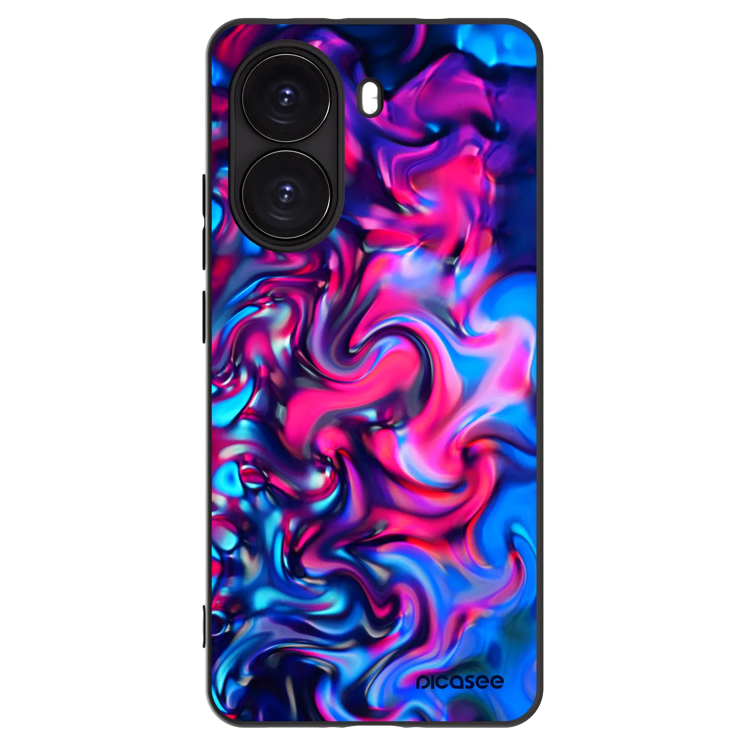 Picasee silikonowe czarne etui na Xiaomi Poco X7 Pro 5G - Redlight