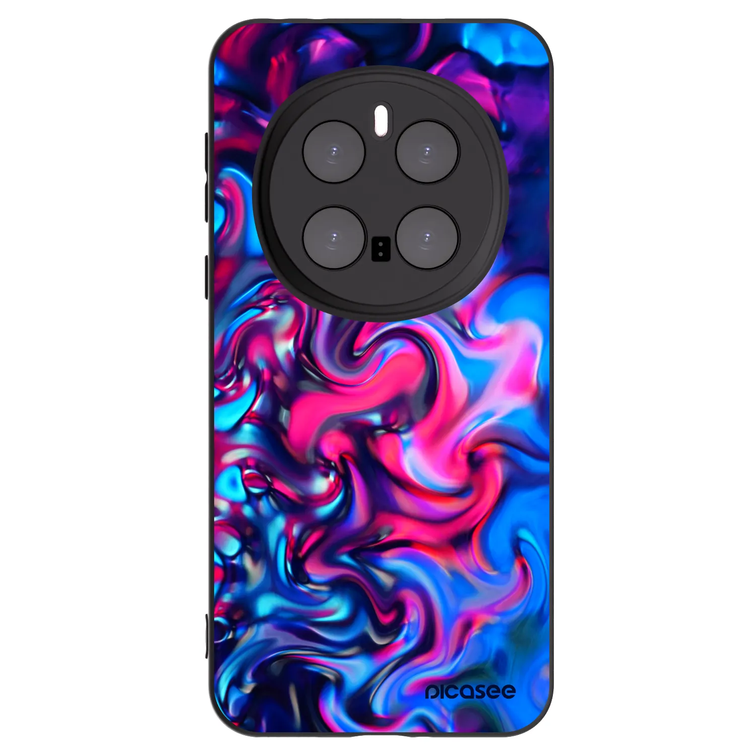Picasee silikonowe czarne etui na Honor Magic7 Pro 5G - Redlight
