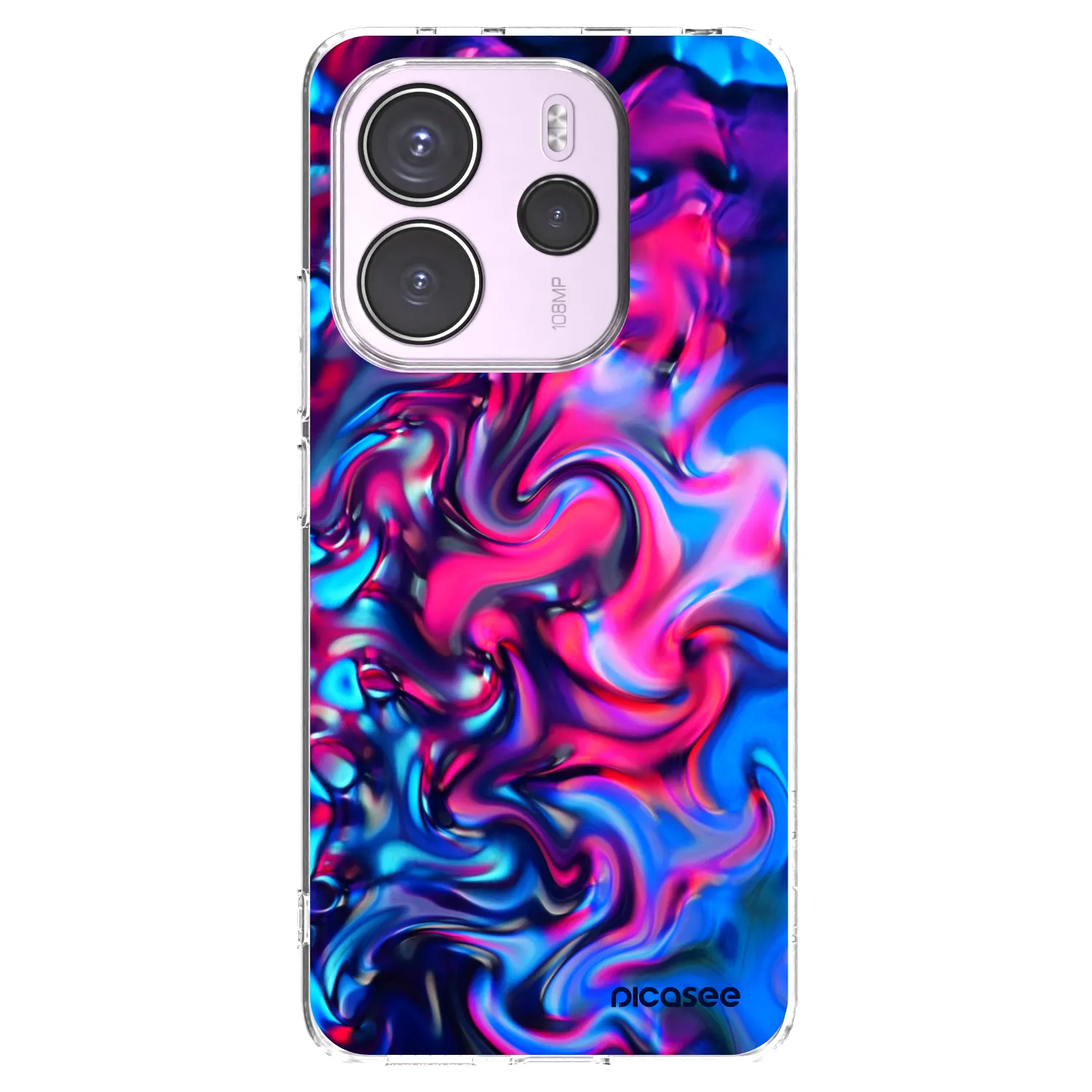 Picasee silikonowe przeźroczyste etui na Xiaomi Redmi Note 14 4G - Redlight