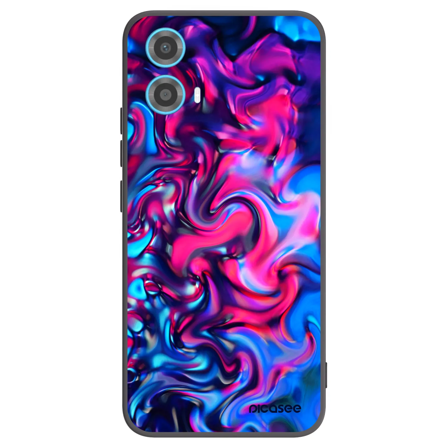 Picasee silikonowe czarne etui na Motorola Moto G34 5G - Redlight