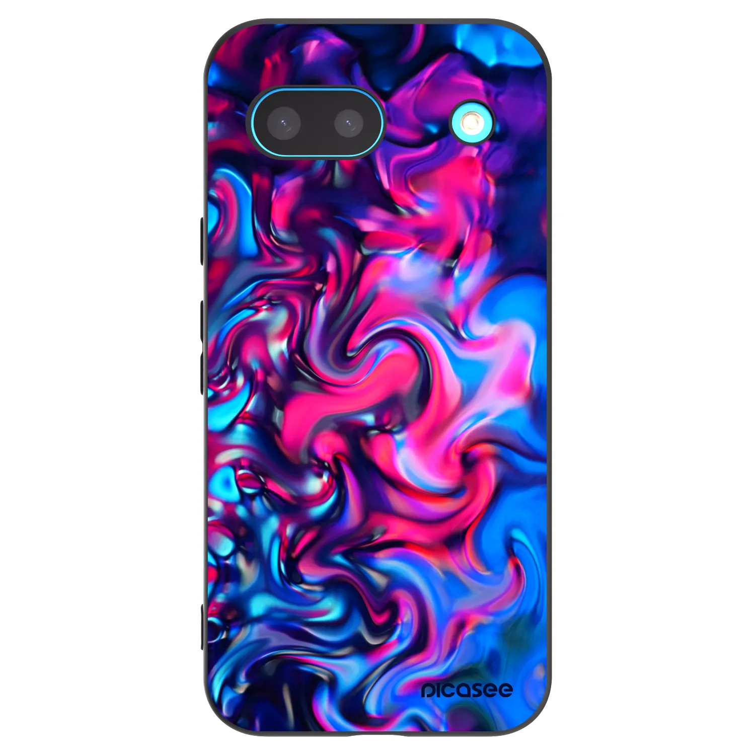 Picasee silikonowe czarne etui na Google Pixel 8a - Redlight